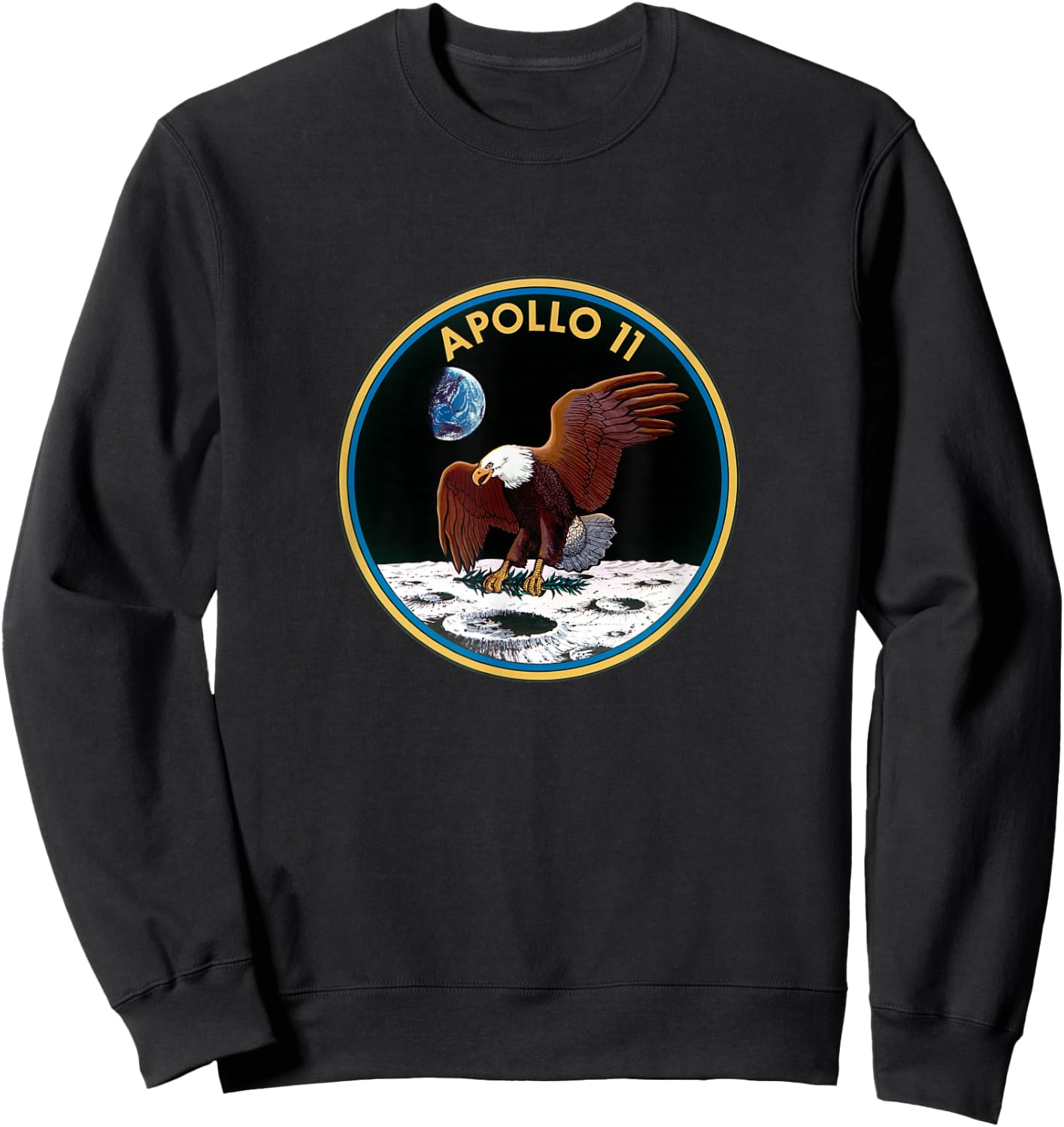 Apollo 11 Logo Apollo 11 Picture Shirt Sweatshirt - Sweatshirt | Black