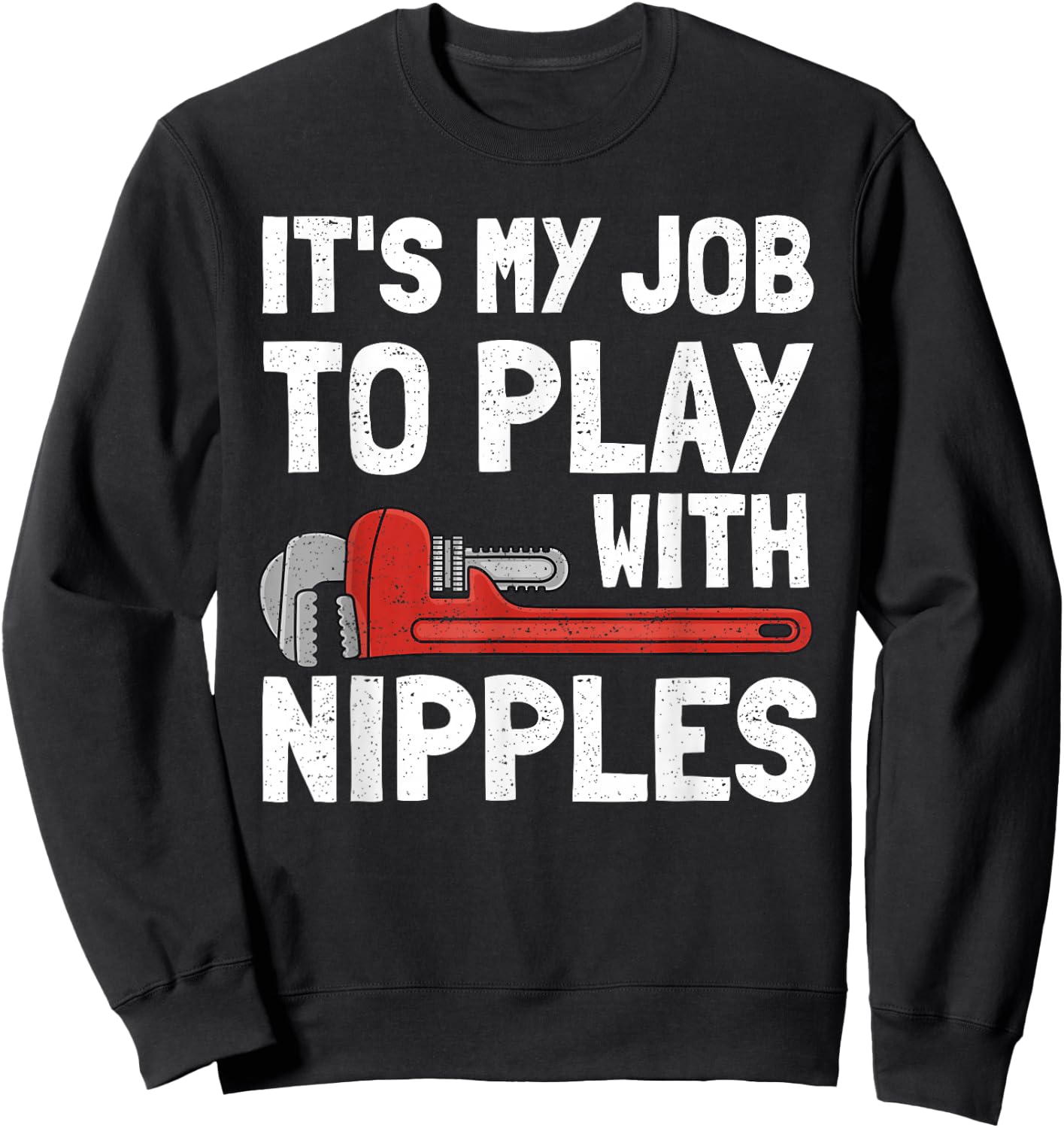 Funny Plumber Art Women Steamfitter Plumbing Tools Small Sweatshirt - Sweatshirt | Black