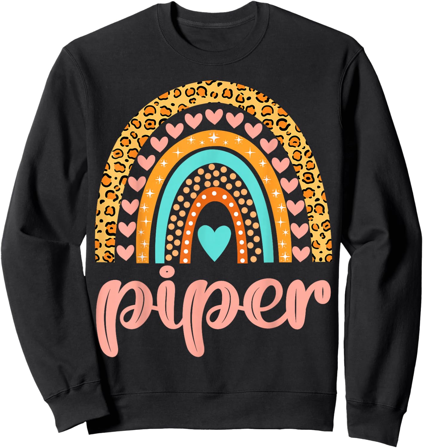 Piper Piper Name Birthday Shirt Gift Sweatshirt - Sweatshirt | Black