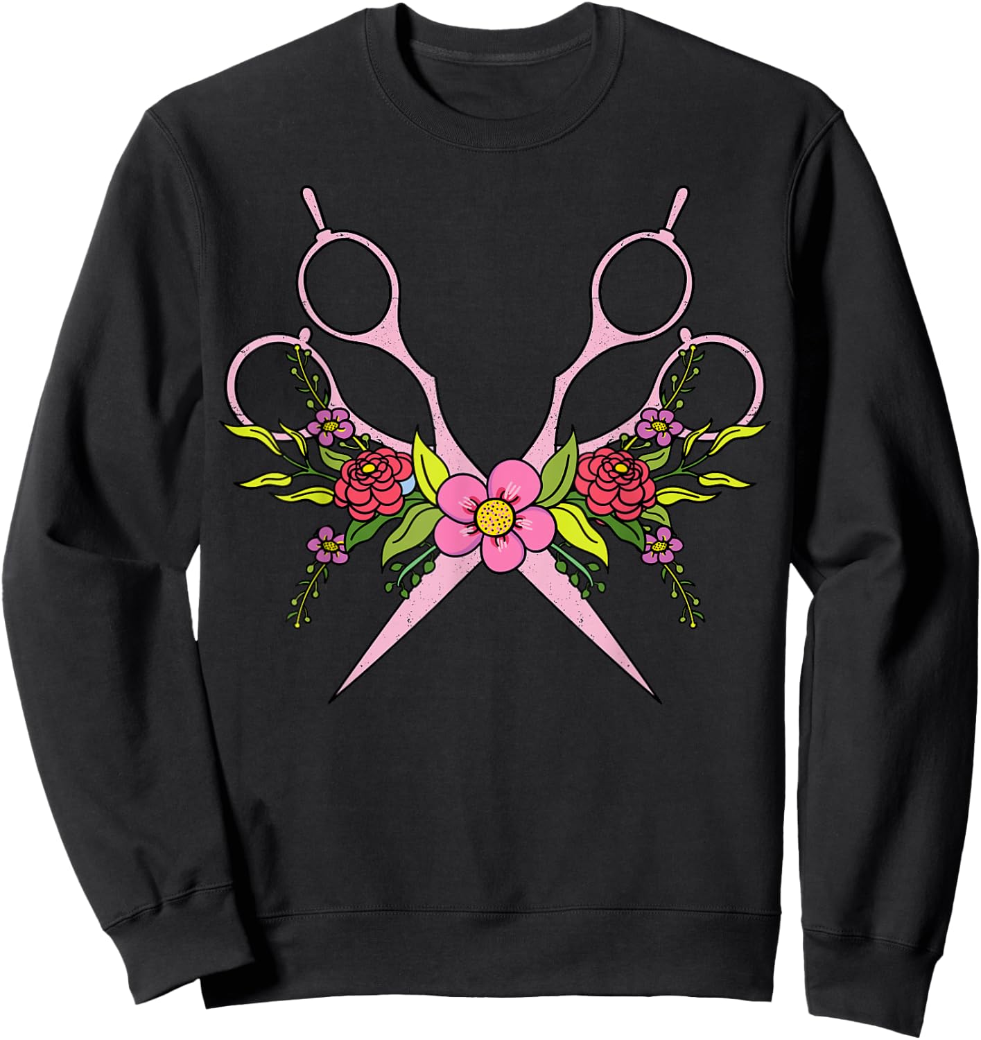 Hairstylist Beautician Hairdresser Hairstyling Hairdressing Sweatshirt - Sweatshirt | Black