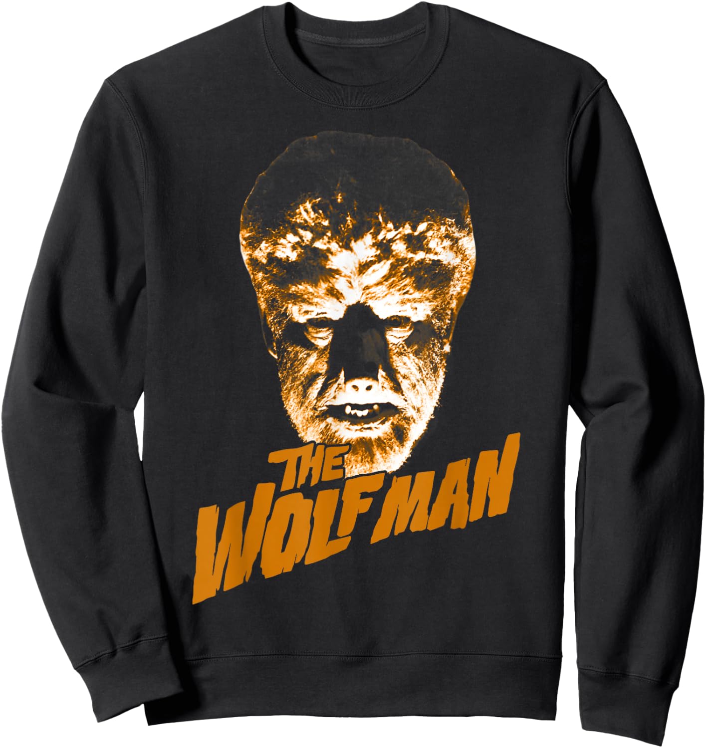 Universal Monsters The Wolfman Logo Sweatshirt - Sweatshirt | Black