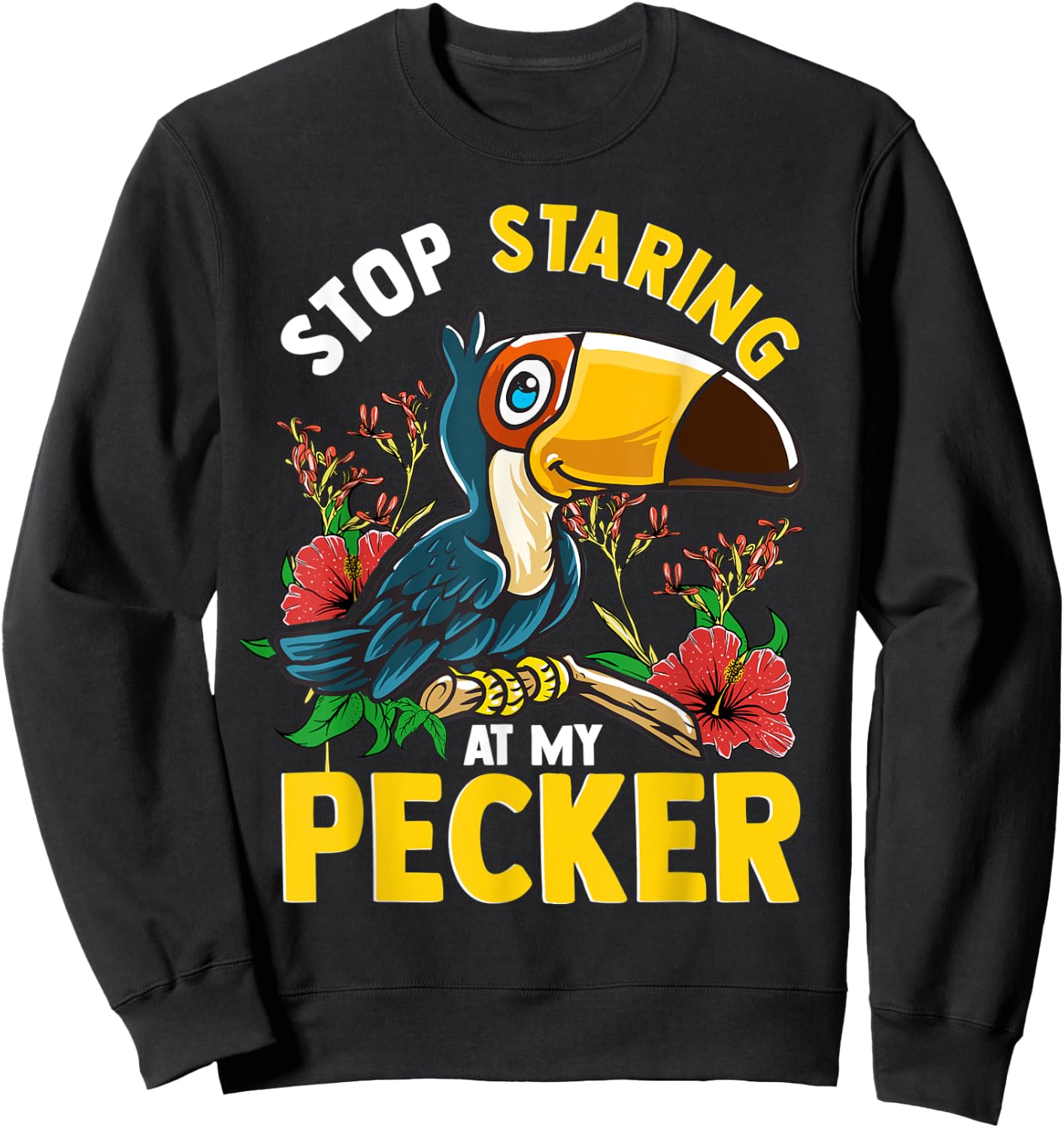 Funny Tucan Sweatshirt - Sweatshirt | Black