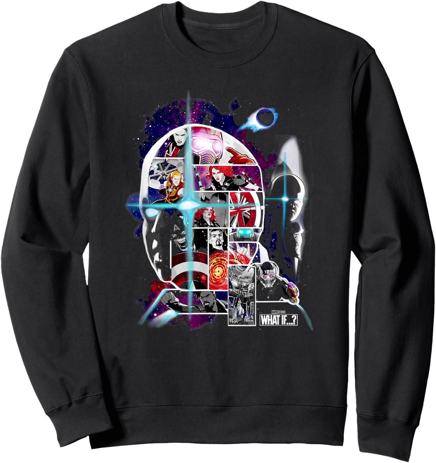 Marvel What If The Watcher Character Grid Fill Sweatshirt - Sweatshirt | Black