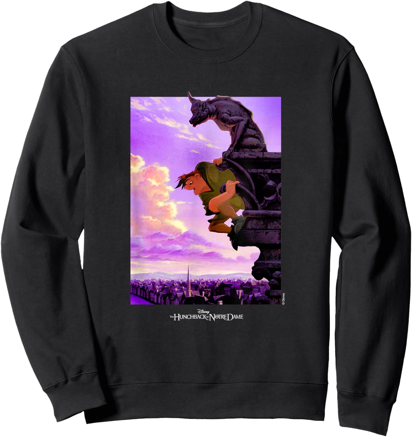 Disney The Hunchback of Notre Dame Quasimodo Gargoyle Sweatshirt - Sweatshirt | Black