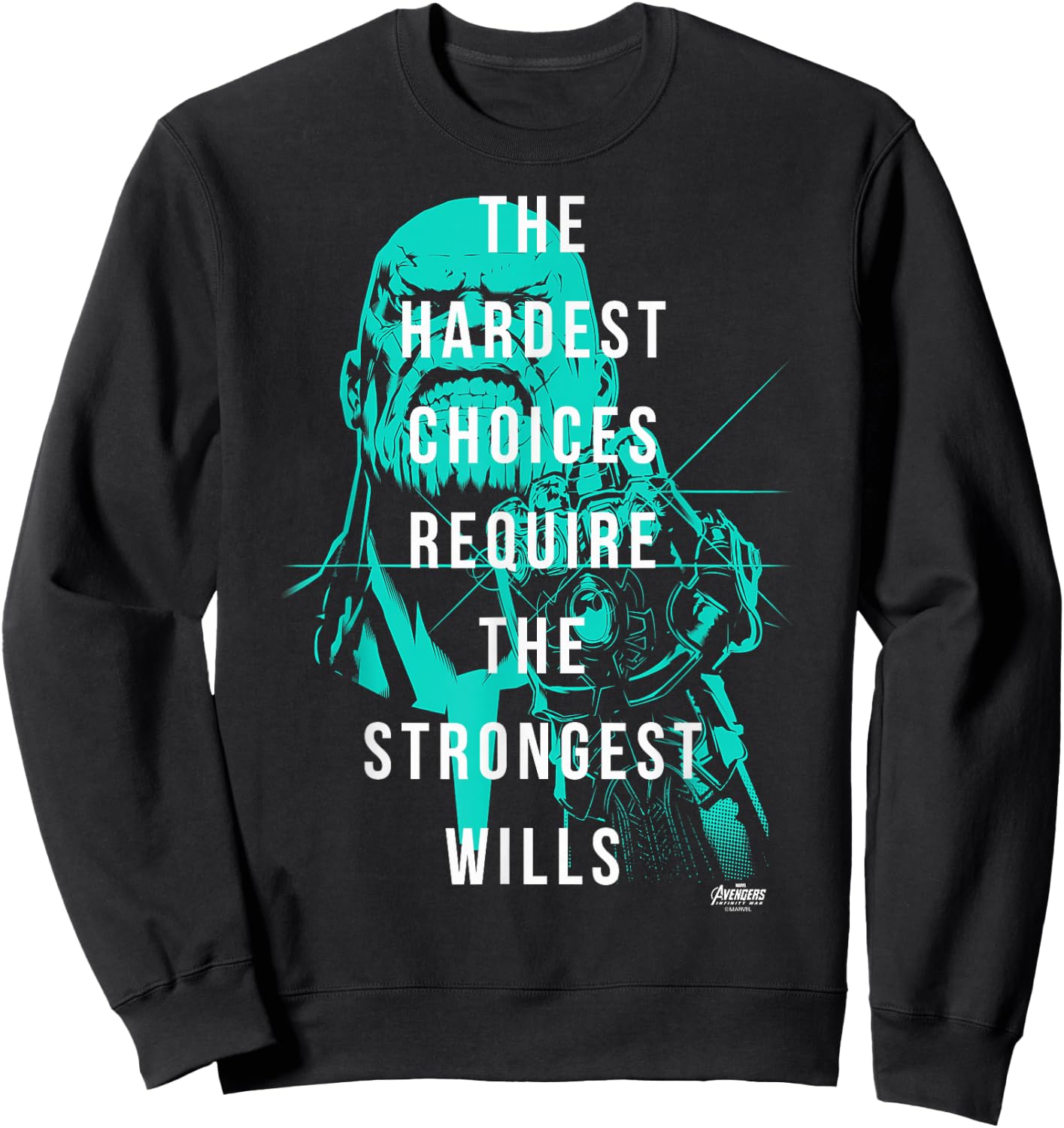 Marvel Infinity War Thanos Strongest Wills Graphic Sweatshirt - Sweatshirt | Black