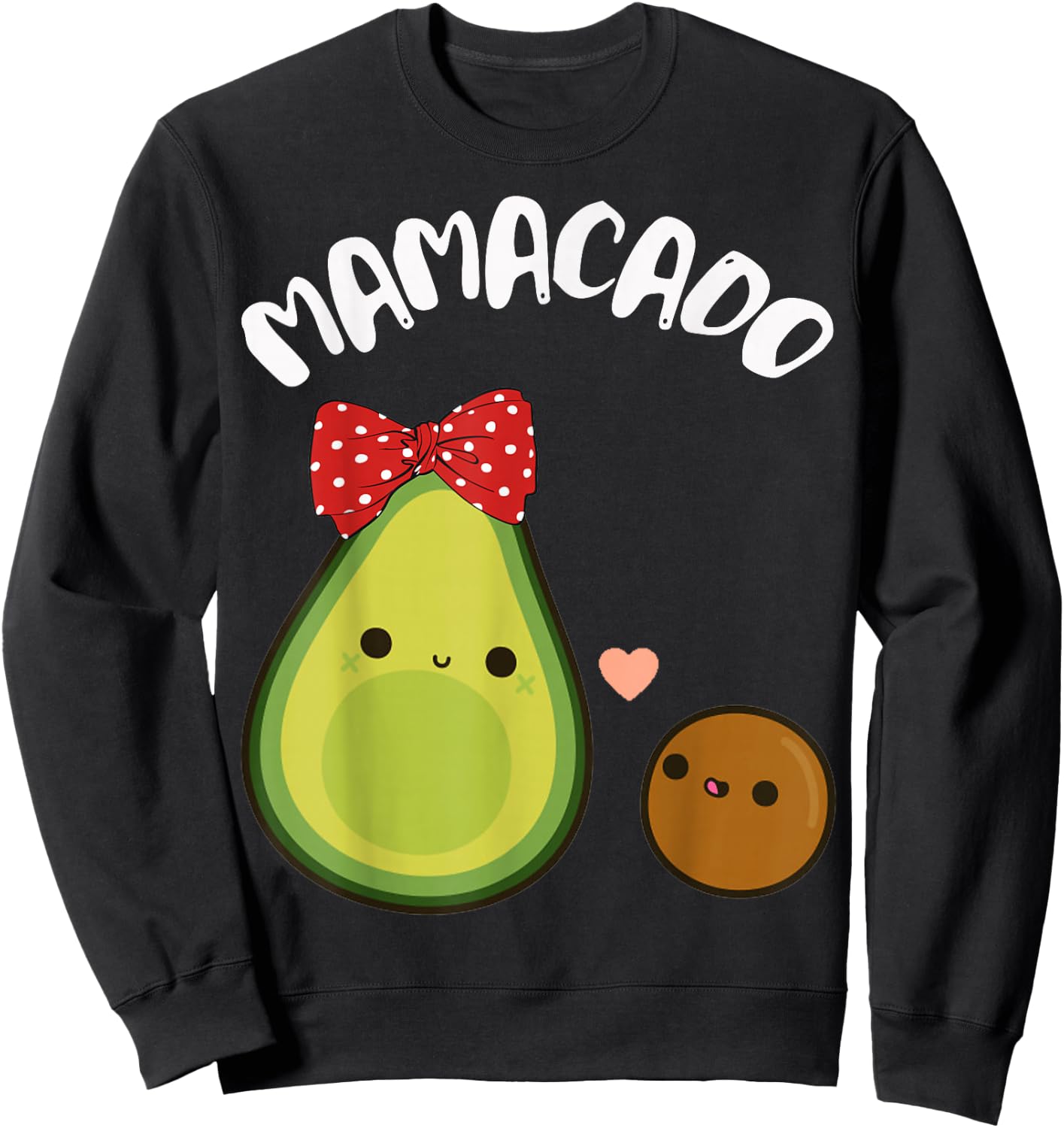 Mamacado Cute Avocado Pregnant Mom Gift Shirt Sweatshirt - Sweatshirt | Black