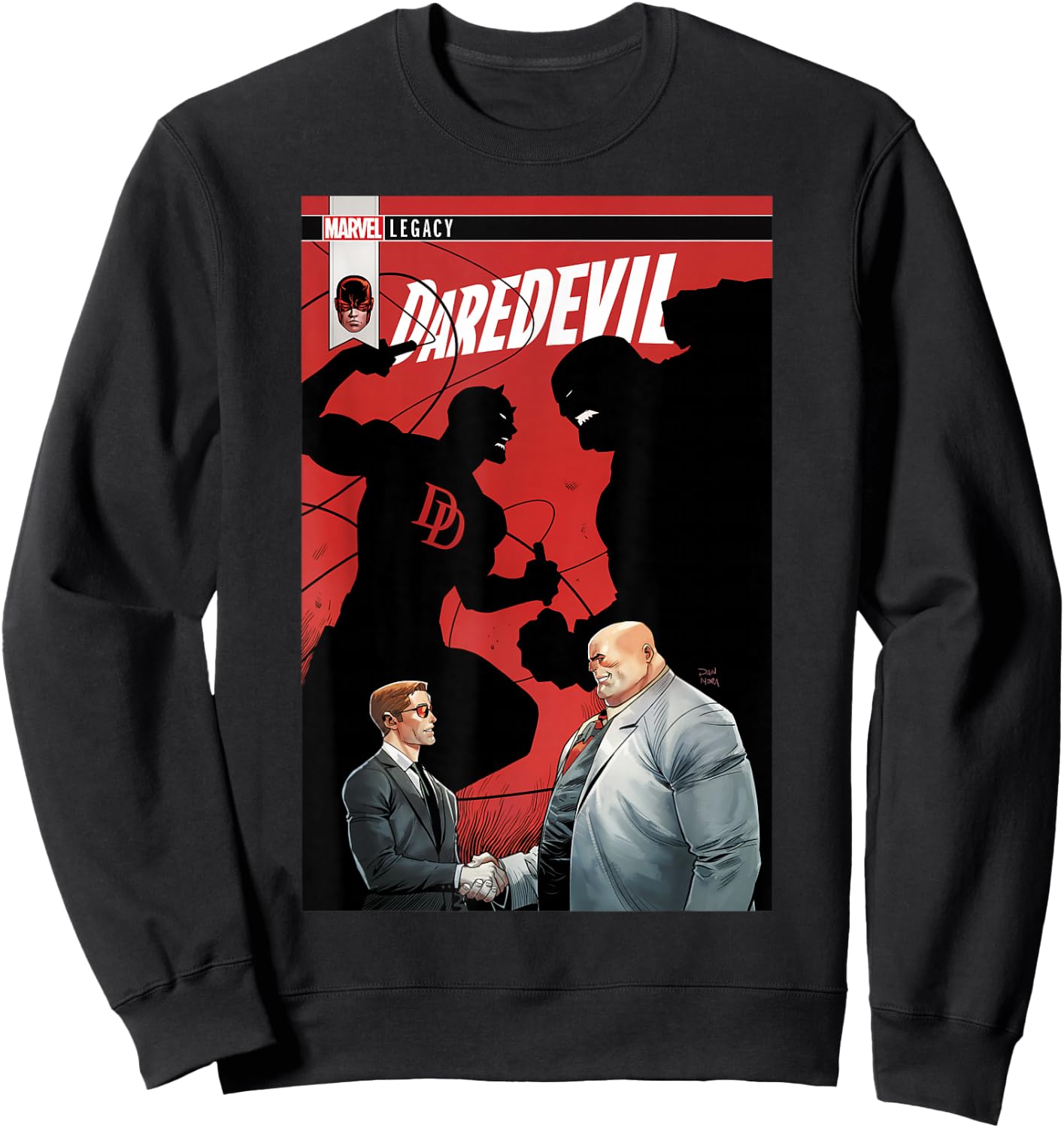 Marvel Daredevil Makes Deal with Kingpin Comic Small Sweatshirt - Sweatshirt | Black