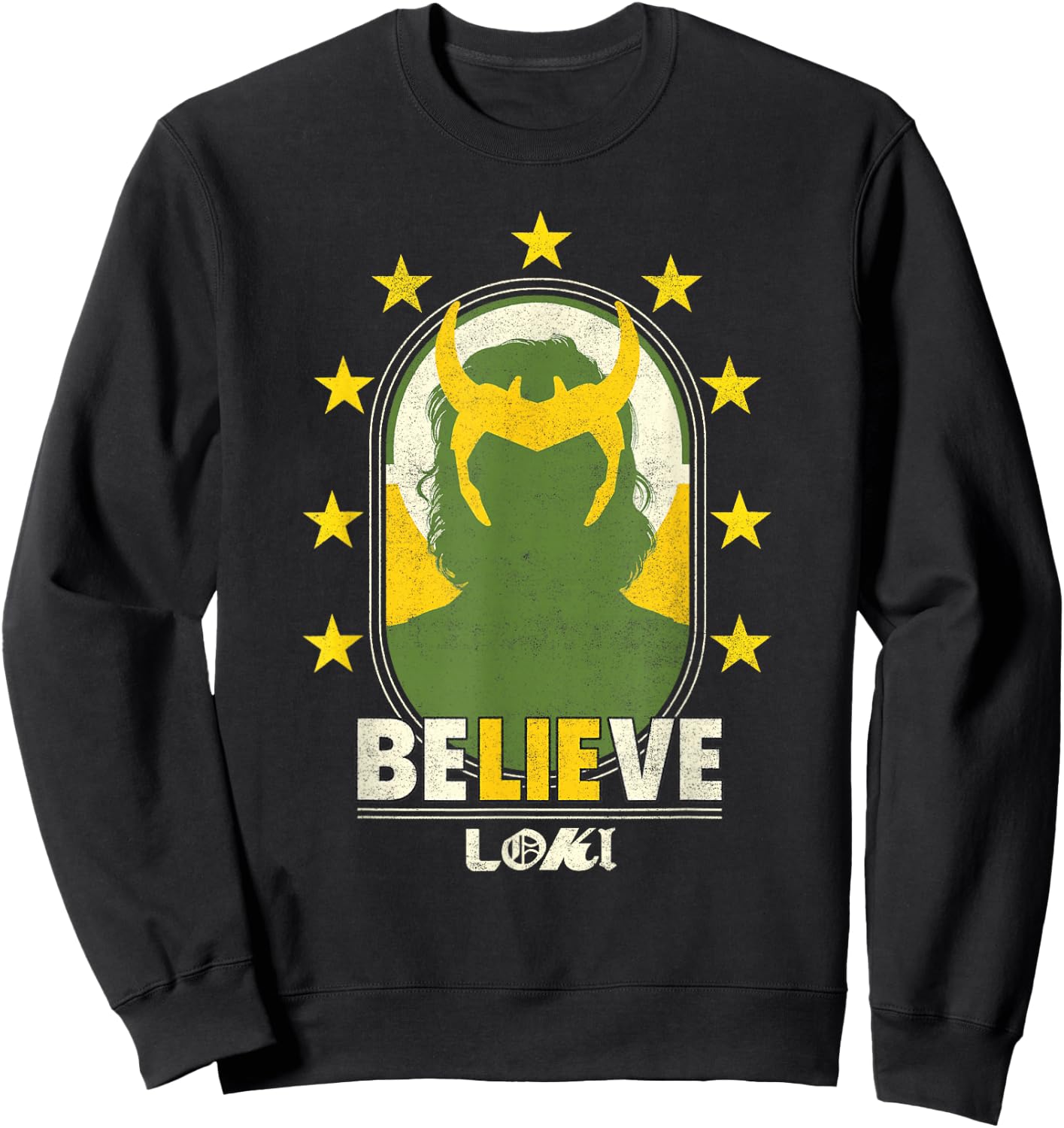 Marvel Loki Green And Gold Sweatshirt - Sweatshirt | Black