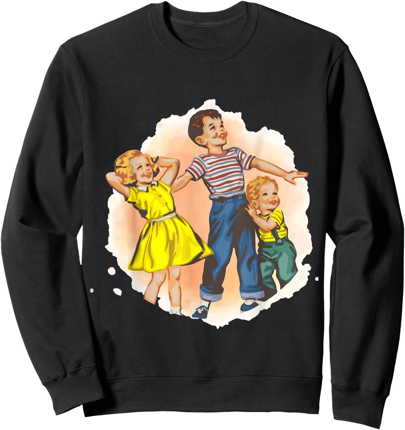Dick and Jane with Baby Sweatshirt - Sweatshirt | Black