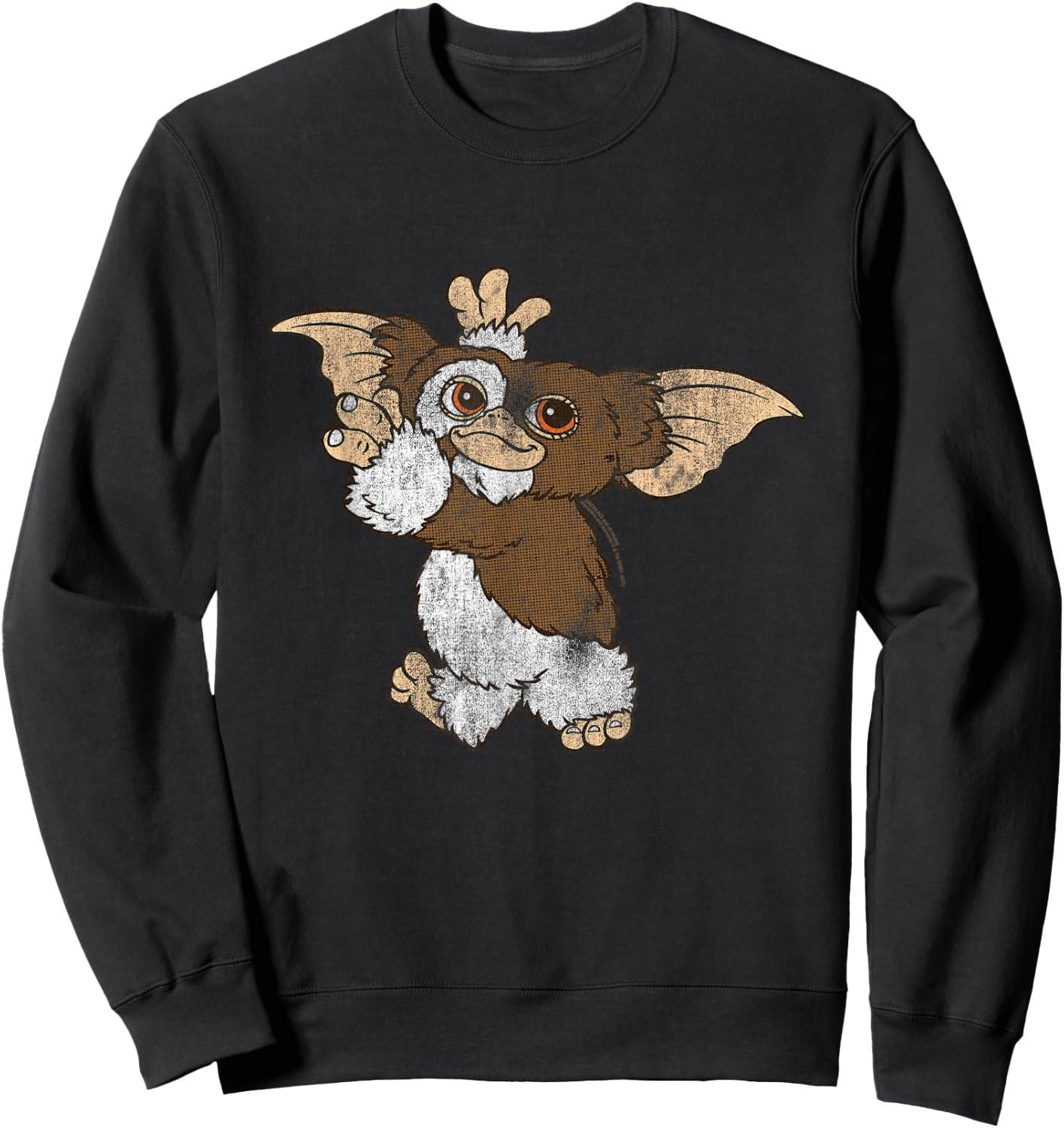 Gremlins Gizmo Waving Sweatshirt - Sweatshirt | Black