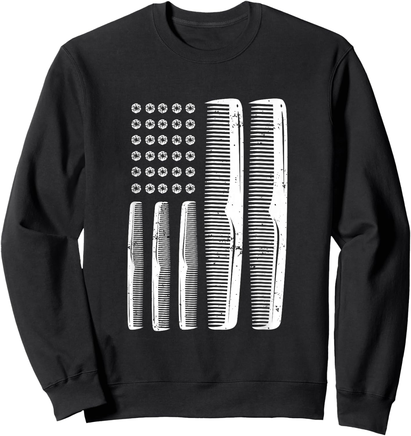Funny Cosmetologist Scary Hairstylist & Hairdresser Sweatshirt - Sweatshirt | Black