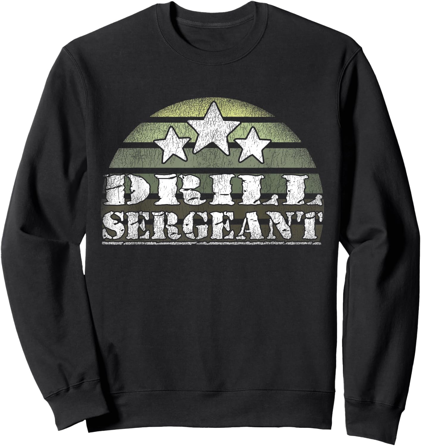 Drill Sergeant Uniform Military Boot Camp Sweatshirt - Sweatshirt | Black