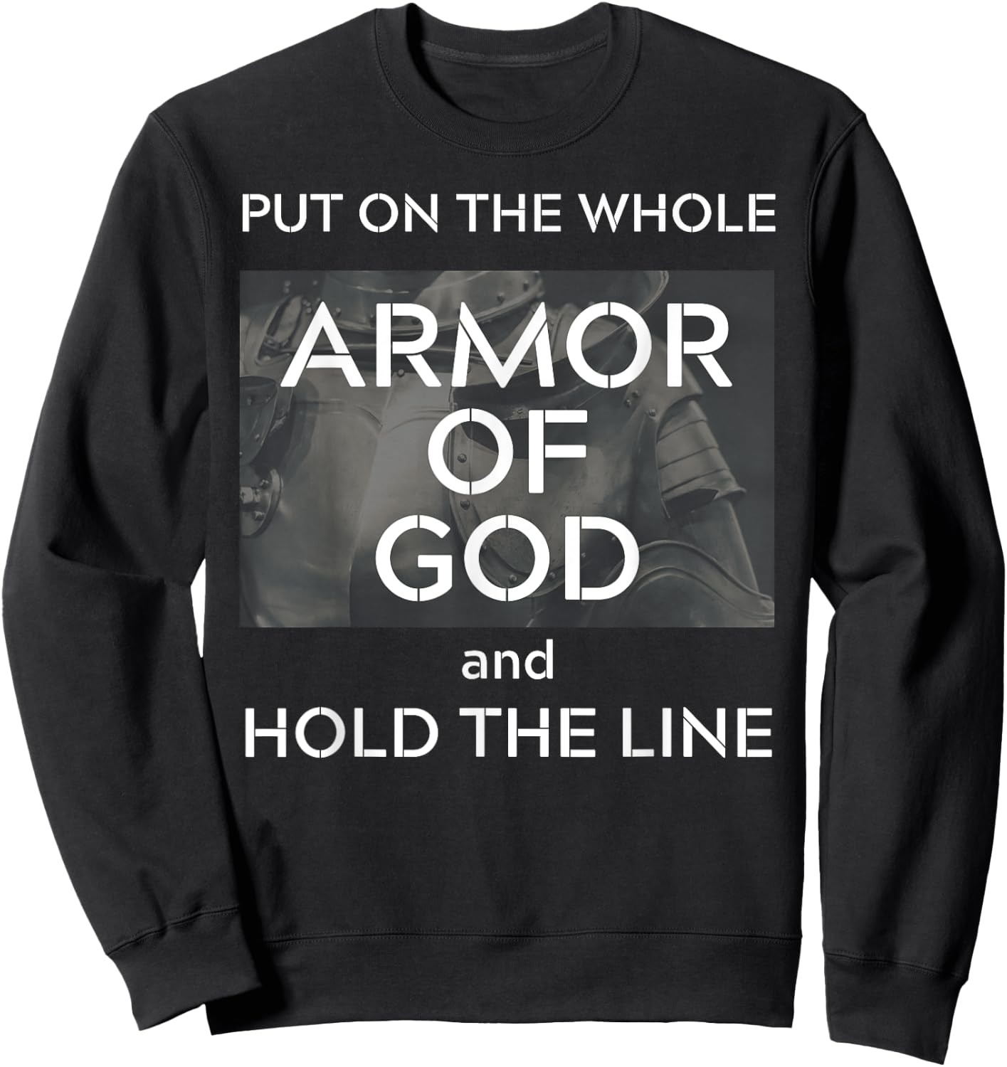 Hold The Line Christian Truckers Freedom Convoy 2022 Patriot Sweatshirt - Sweatshirt | Black