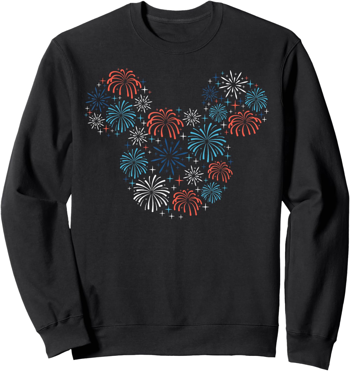 Disney Mickey Mouse Fireworks Americana Sweatshirt - Sweatshirt | Black
