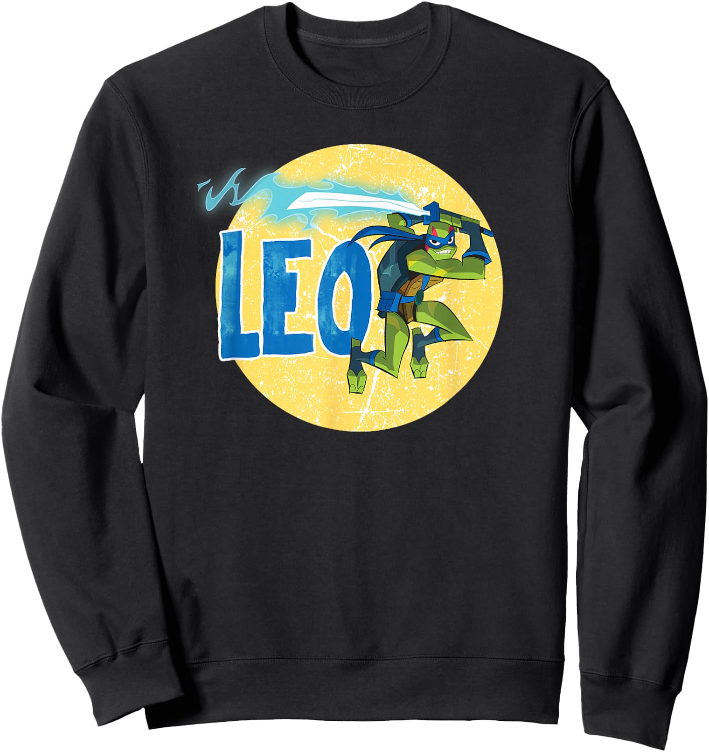 Leonard "Leo" the Ninja Turtle Sweatshirt - Sweatshirt | Black