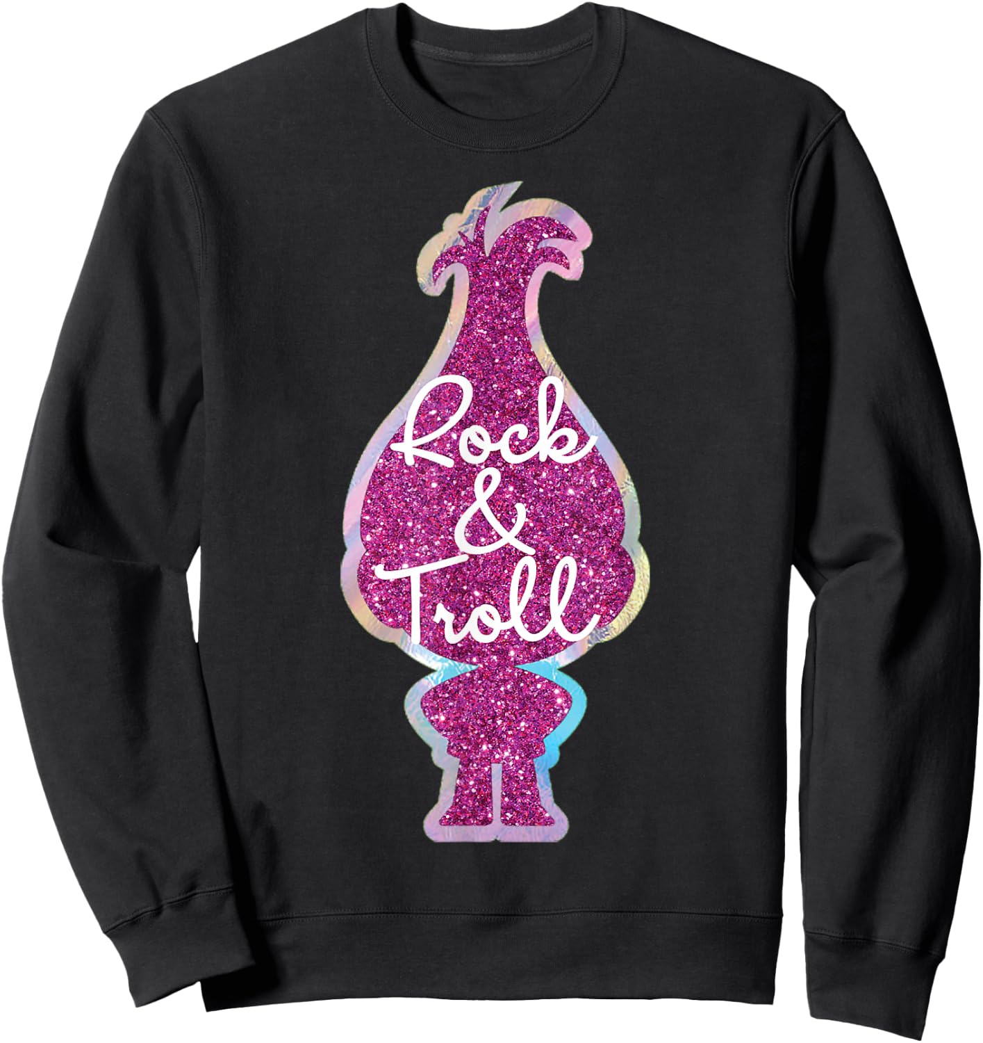 DreamWorks Trolls Rock & Troll Sparkle Sweatshirt - Sweatshirt | Black