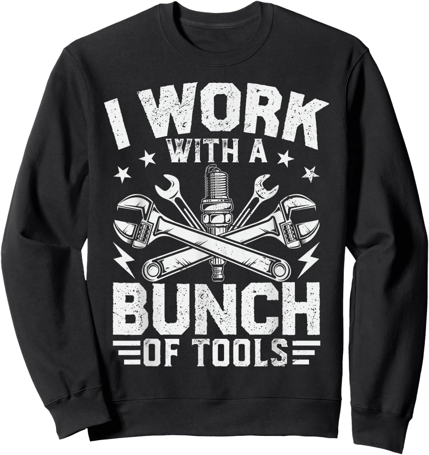 Funny Mechanic Handyman Design Men Car Mechanic Lover Sweatshirt - Sweatshirt | Black