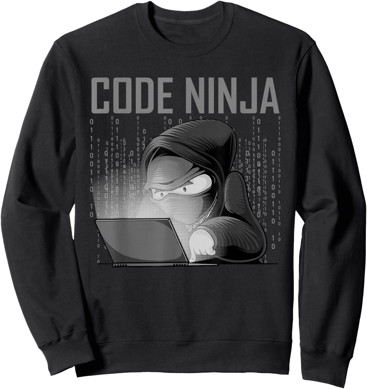 Cool Computer Programmer Art Women Web Coding Geek Sweatshirt - Sweatshirt | Black