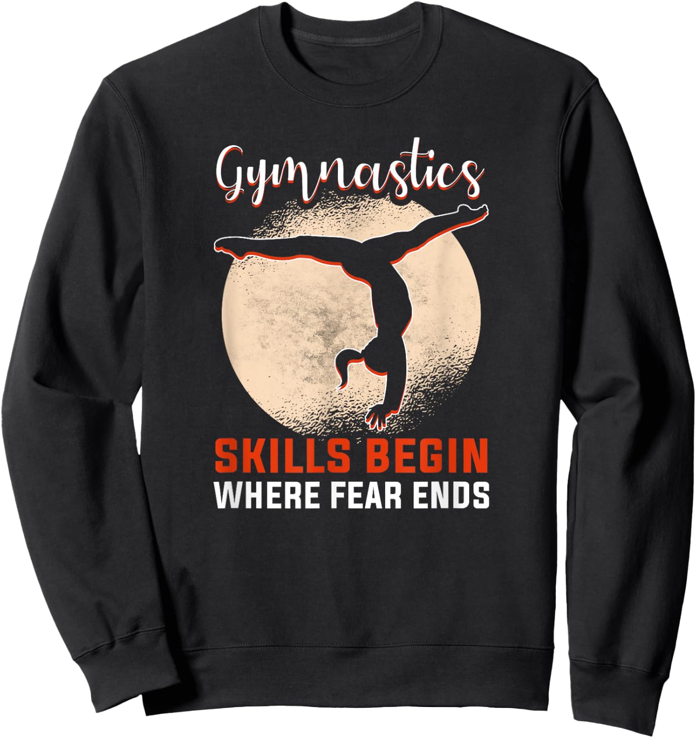 Sports gymnastics and gymnastics team acrobatics trainer gymnastics Sweatshirt - Sweatshirt | Black