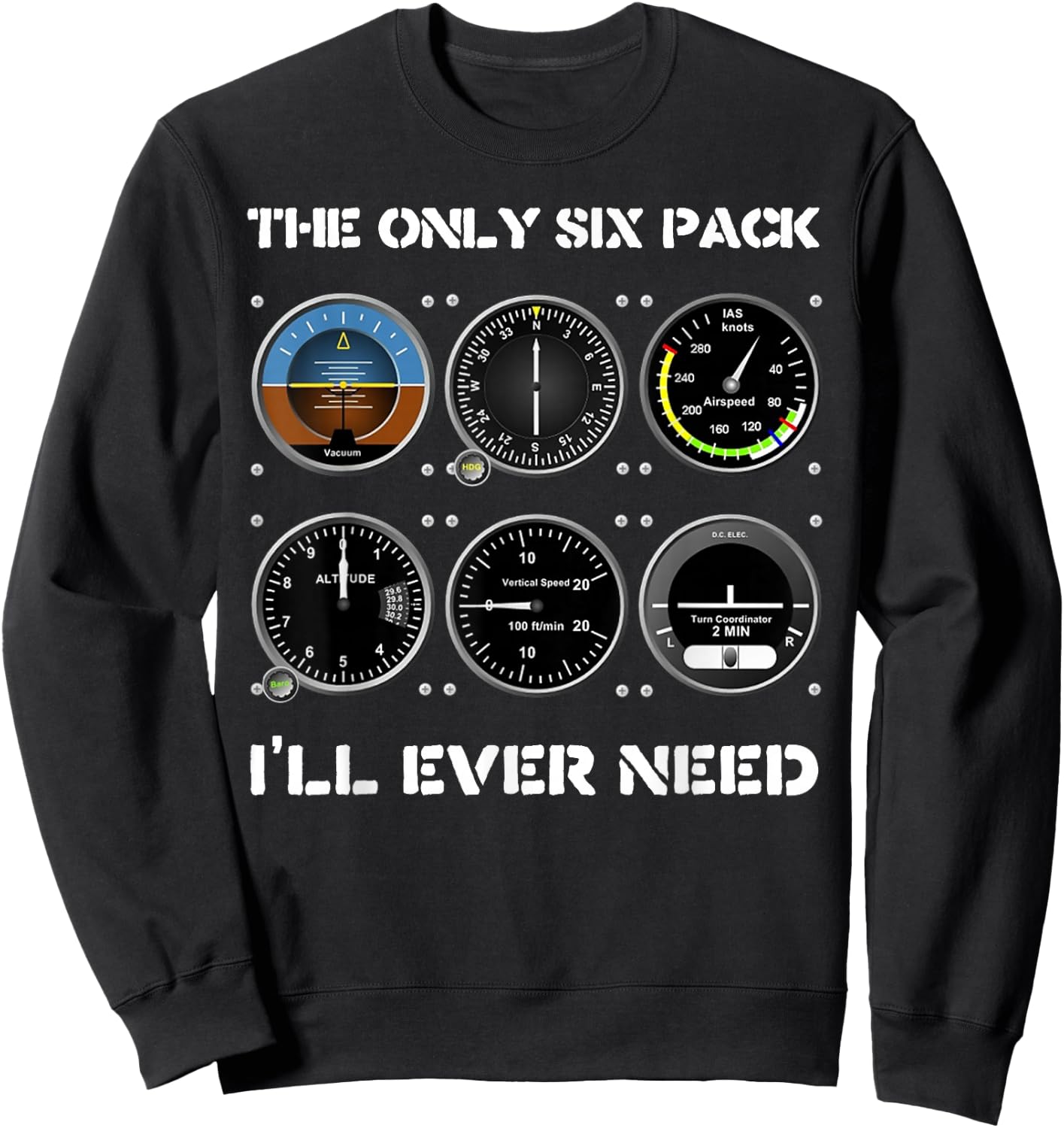 Funny Airplanes Pilot Commercial Pilots Gift Sweatshirt - Sweatshirt | Black