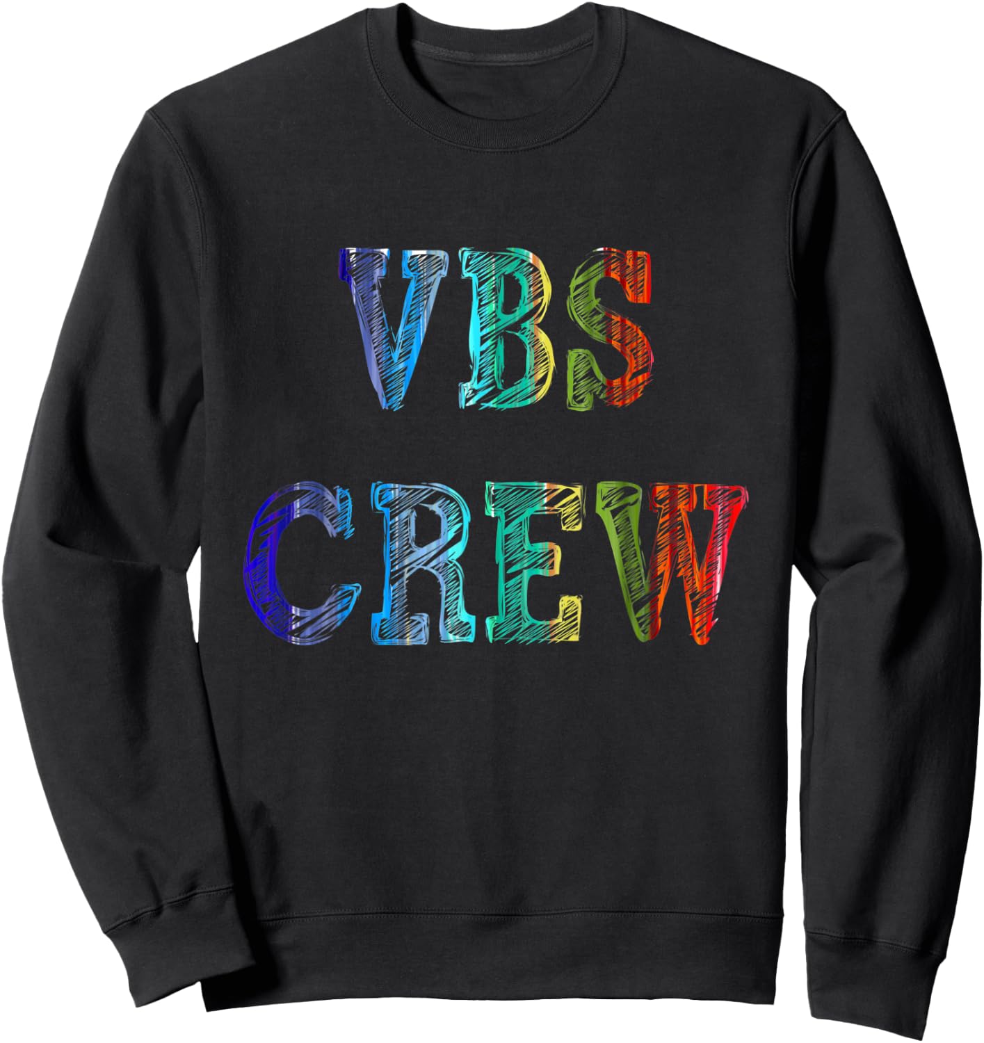 VBS Crew Paint Splatter Vacation Bible School Apparel Sweatshirt - Sweatshirt | Black