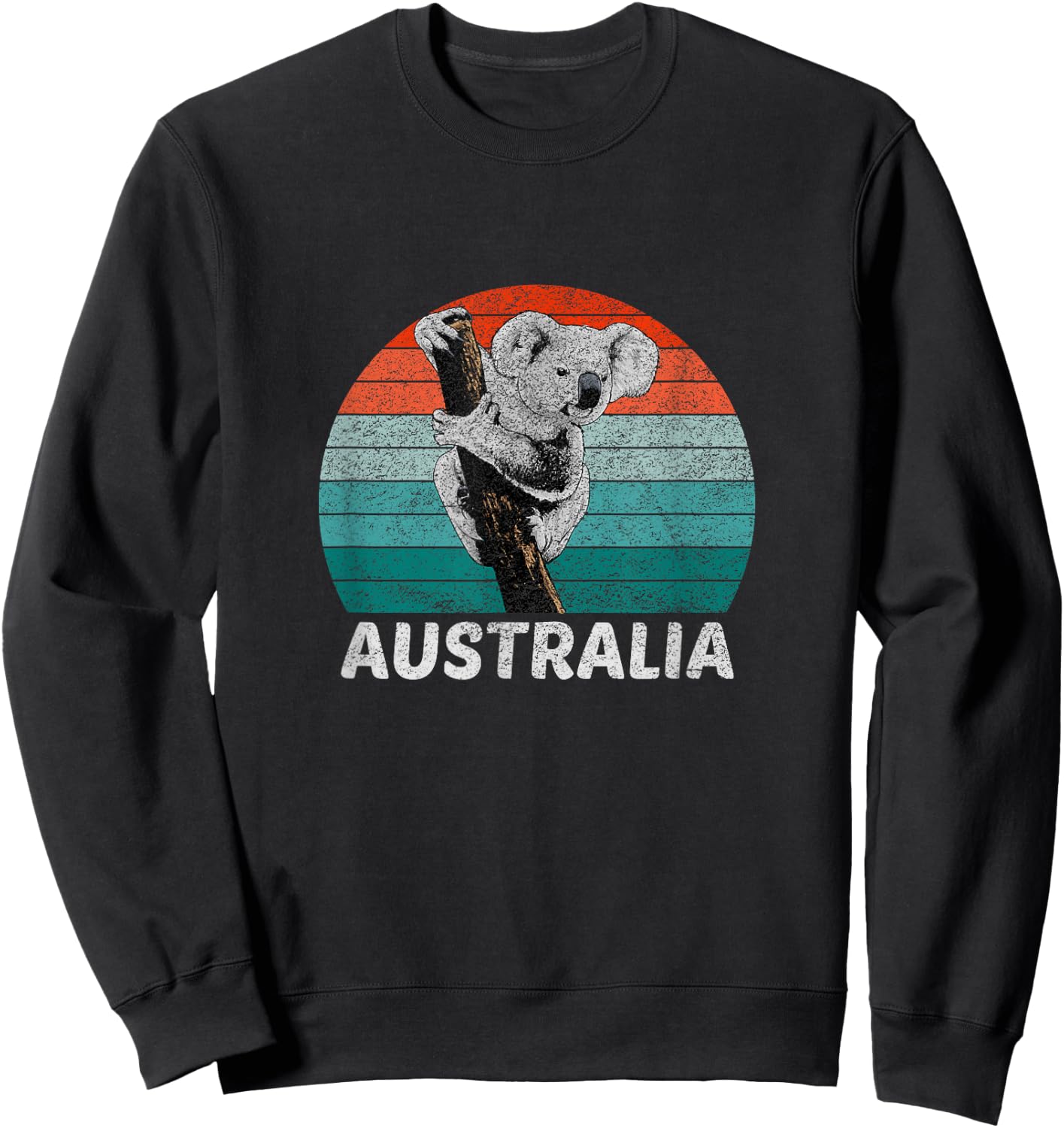 Vintage Retro Koala Australia Koala Bear Sweatshirt - Sweatshirt | Black