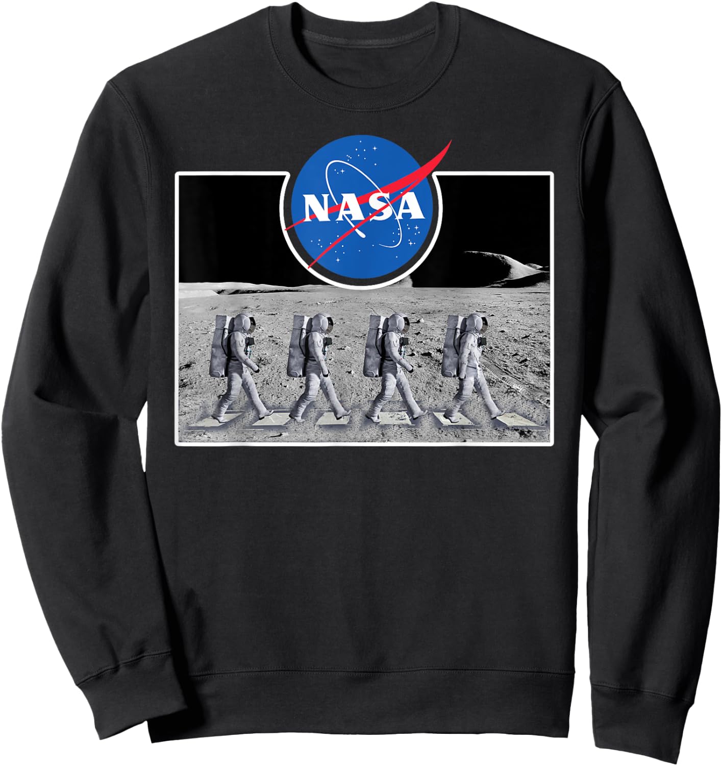 The Official Abbey Astronaut Moon Crossing NASA Sweatshirt - Sweatshirt | Black