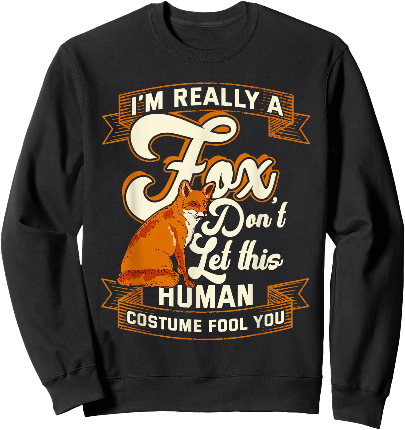 Fox Foxes Smart and Kids Women Sweatshirt - Sweatshirt | Black