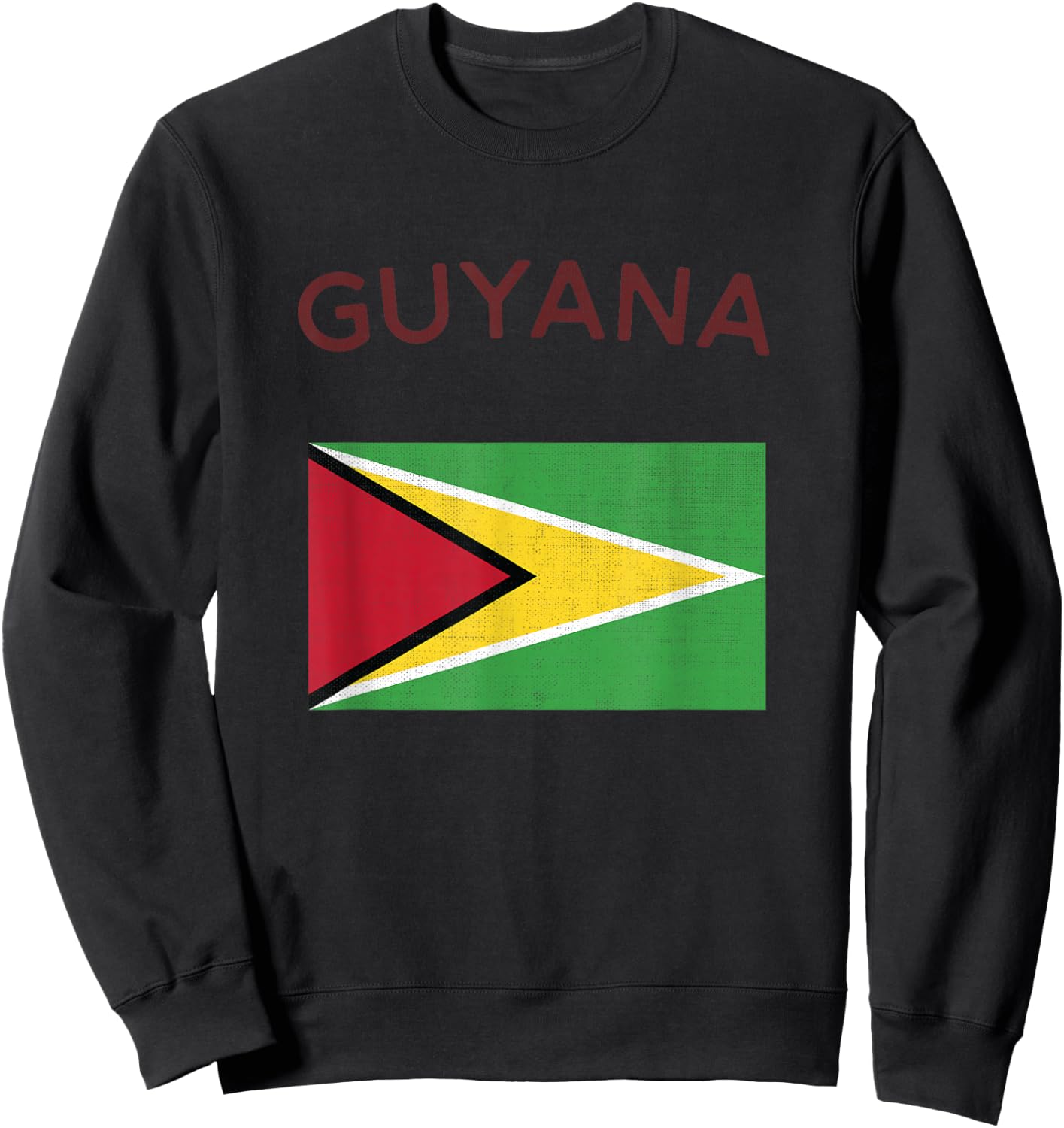 Guyana Flag Sweatshirt - Sweatshirt | Black