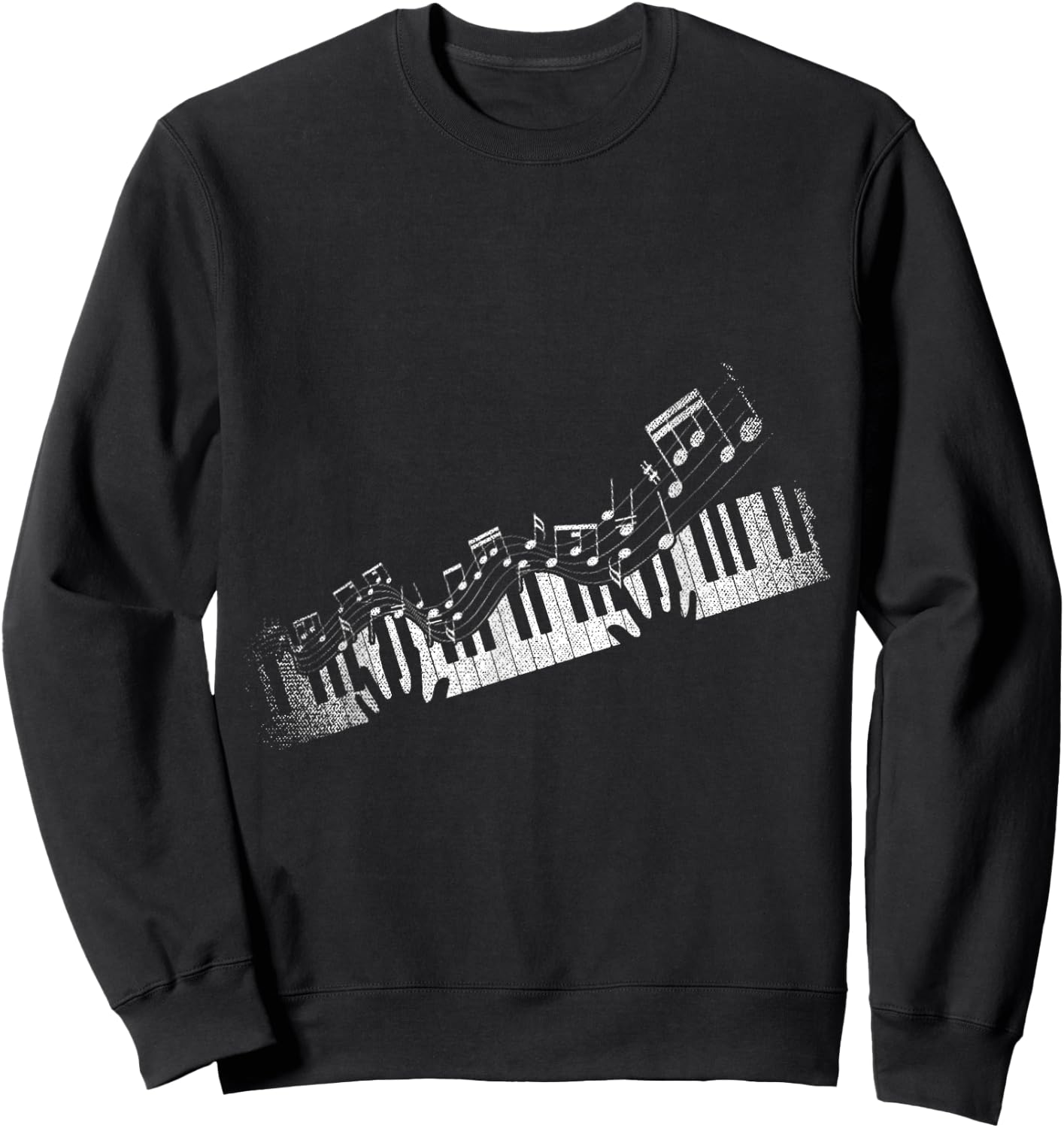 Sheet Music Piano Lovers Pianist Piano Sweatshirt - Sweatshirt | Black