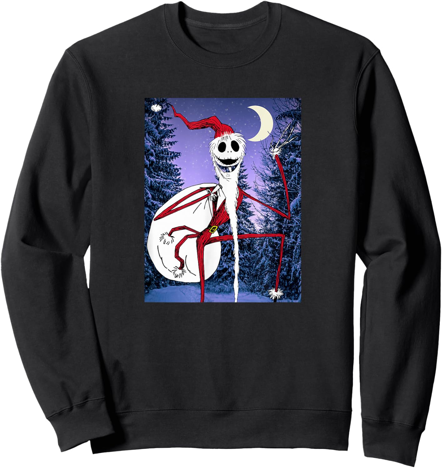 Disney - Nightmare Before Christmas Santa Jack Sweatshirt - Sweatshirt | Black