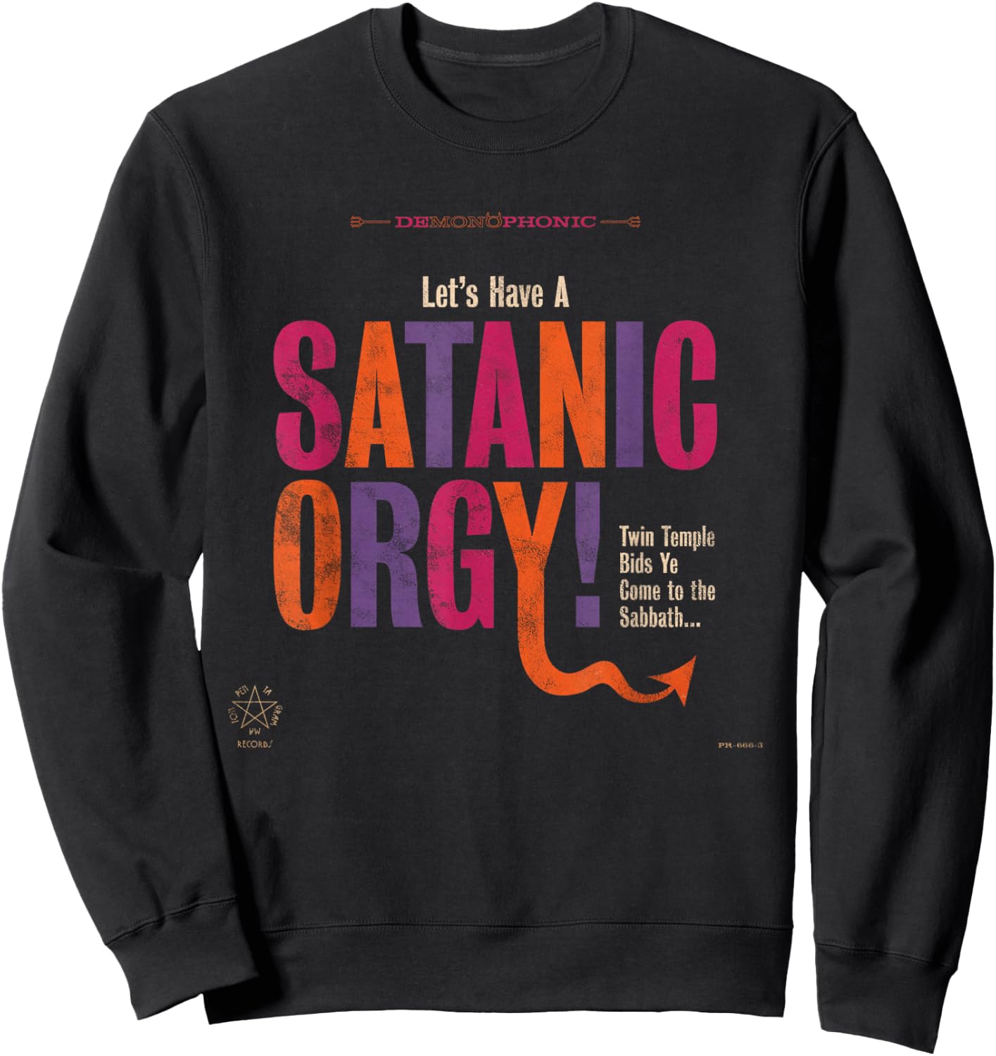 Twin Temple Satanic Orgy Sweatshirt - Sweatshirt | Black