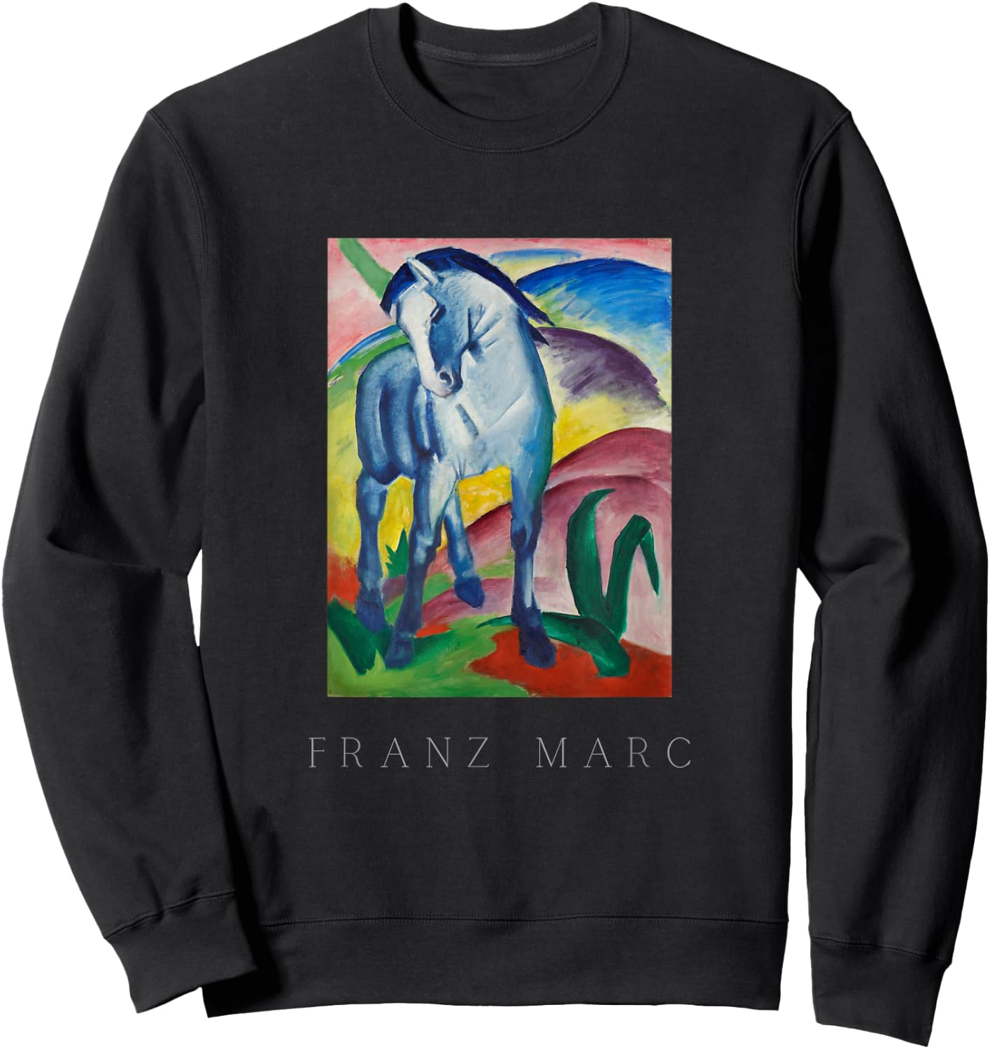 Blue Horse Franz Marc Sweatshirt - Sweatshirt | Black