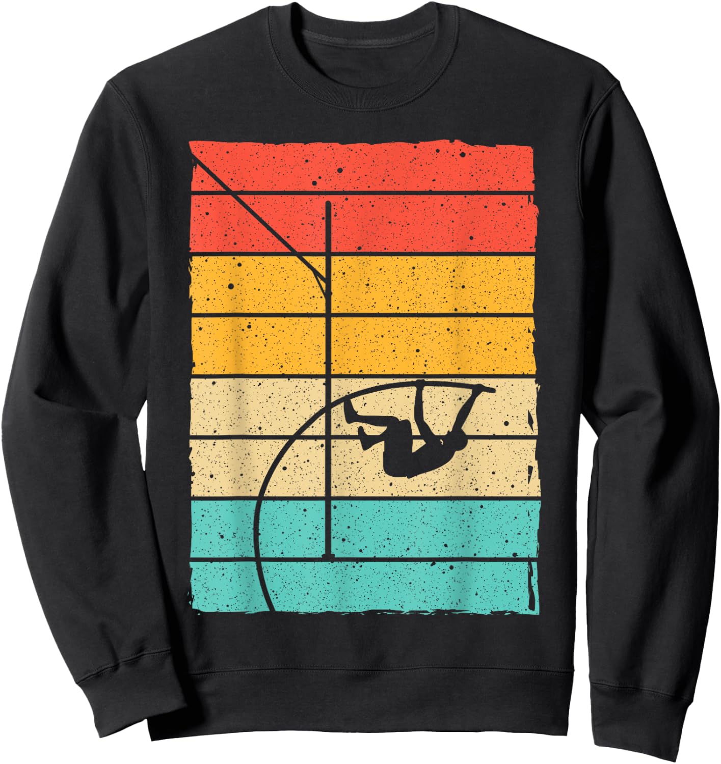 Funny Pole Vaulting Gift Men Women Pole Vault Vaulter Jump Sweatshirt - Sweatshirt | Black