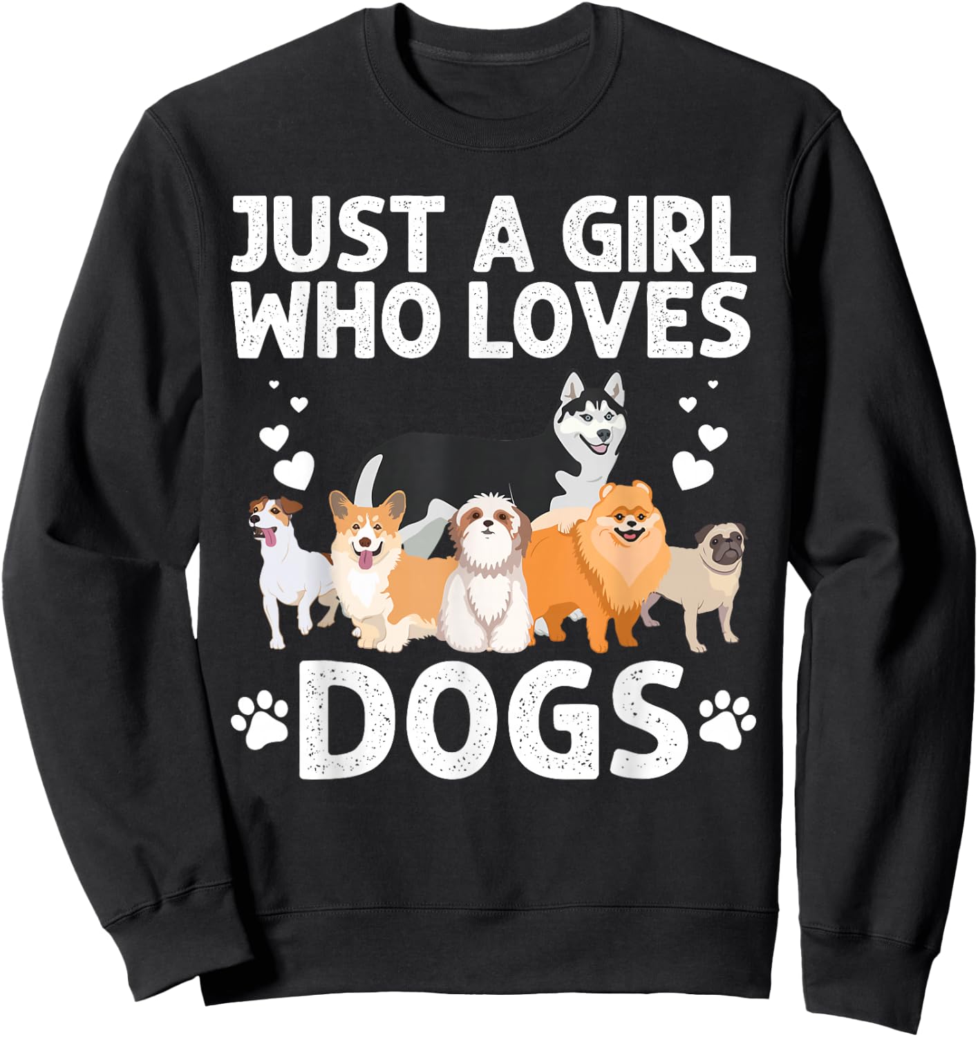 Cool Dog Lover Girls Groomer Handler Dog Lady Sweatshirt - Sweatshirt | Black