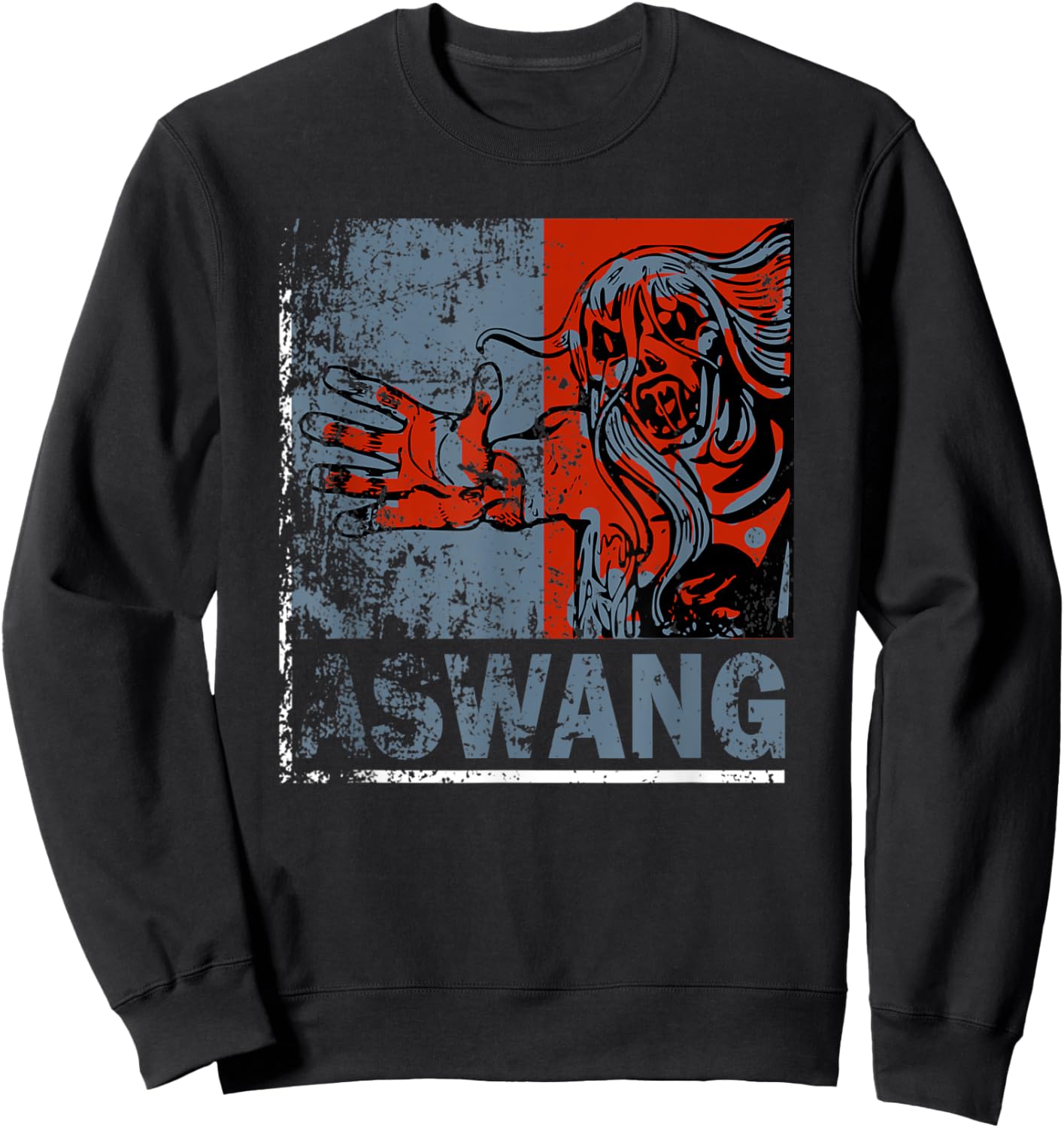 FILIPINO REPUBLIC Philippines Pinoy Pinay Scary Halloween Sweatshirt - Sweatshirt | Black