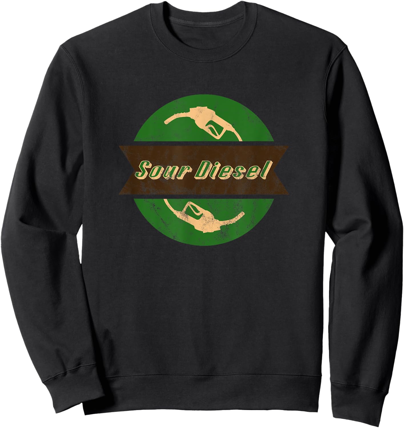 Sour Diesel Cannabis Weed Stoner Pothead Gift Funny Sweatshirt - Sweatshirt | Black