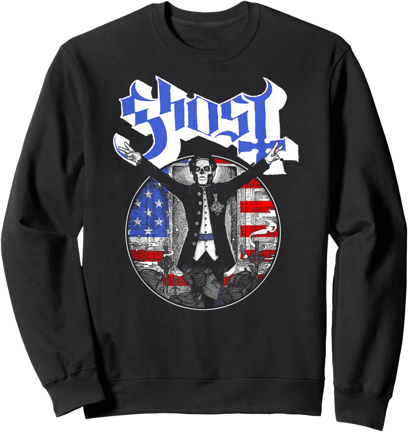 Ghost - Papa Emeritus III Election Sweatshirt - Sweatshirt | Black