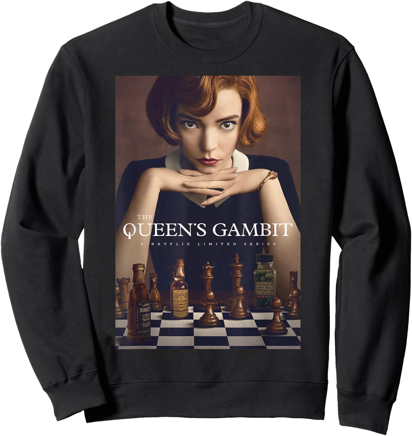 The Queen's Gambit Poster Sweatshirt - Sweatshirt | Black