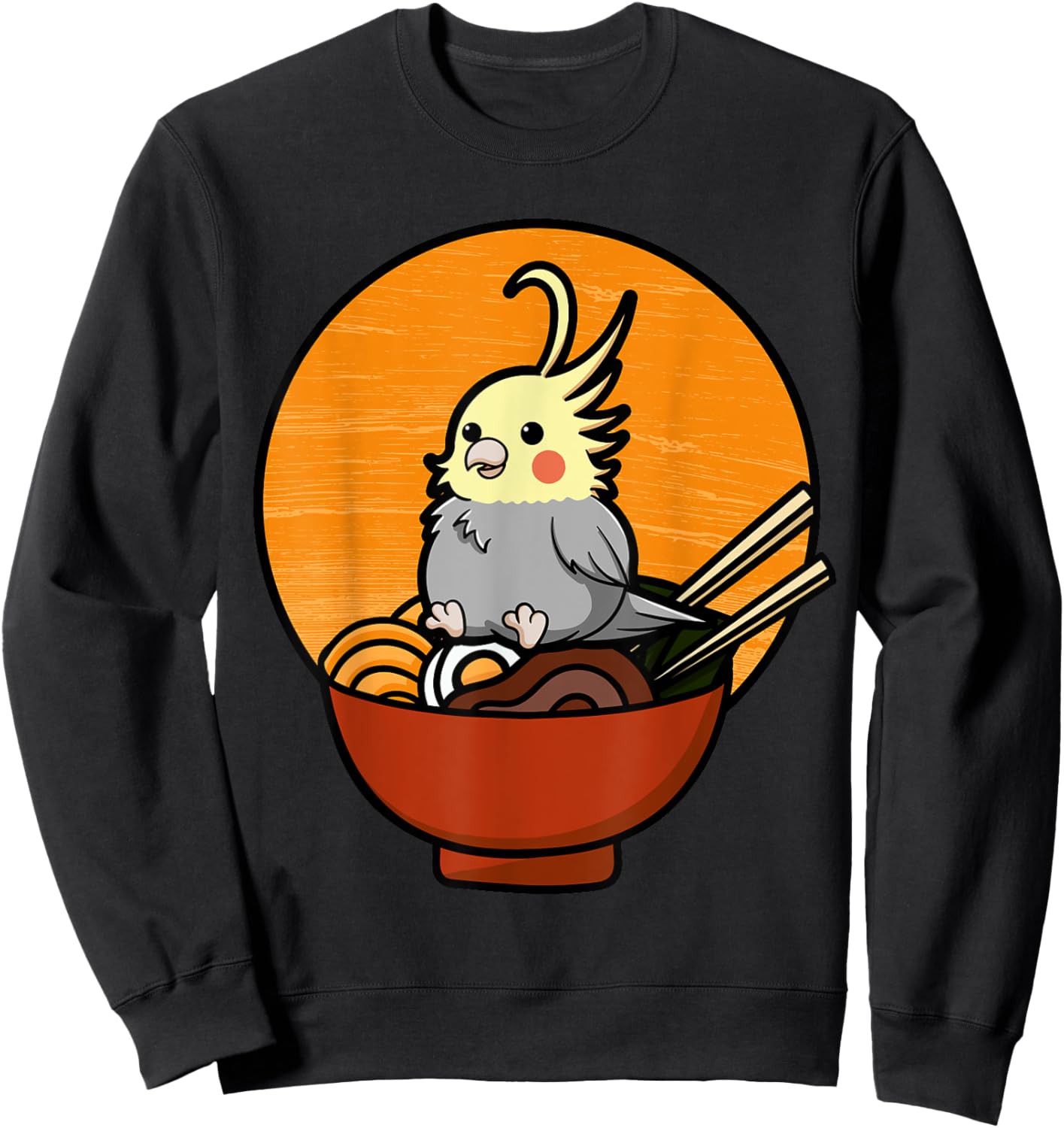Cockatiel Cockatoo Lutino Quarrion Weiro Bird Parrot Tiel Sweatshirt - Sweatshirt | Black