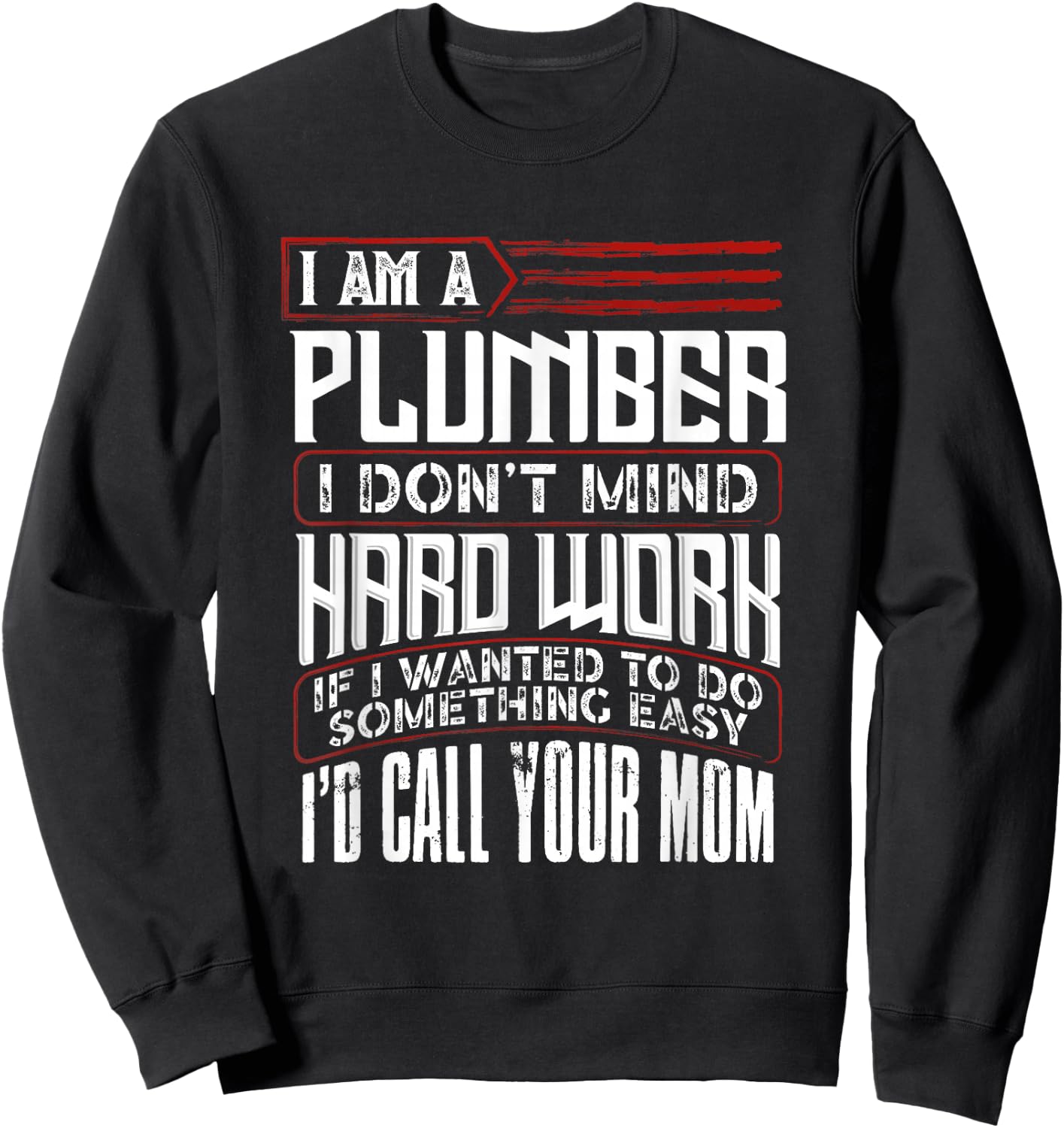 Plumber Dad Plumbing Men Father's Day Sweatshirt - Sweatshirt | Black