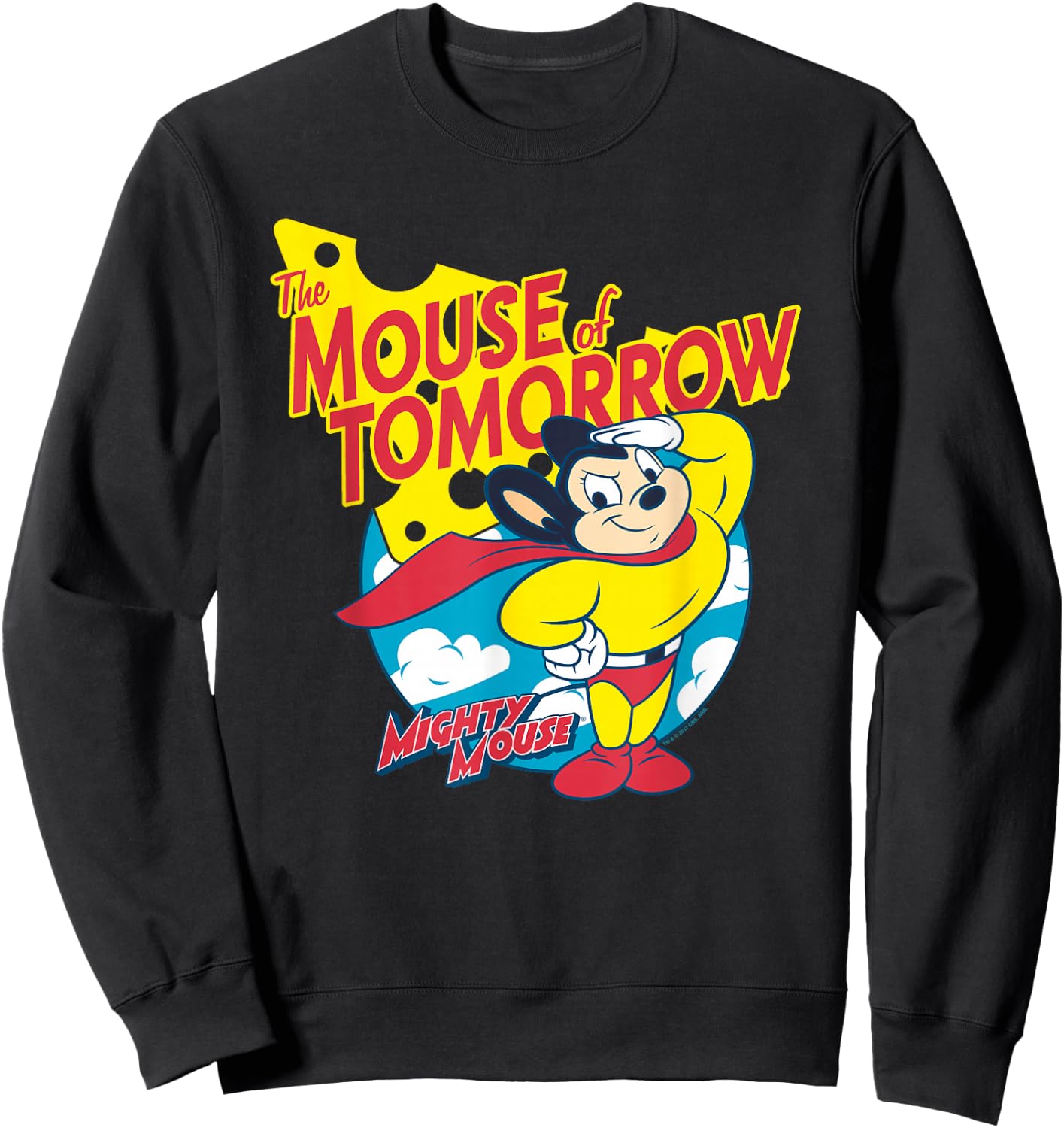Mighty Mouse Mouse Of Tomorrow Sweatshirt - Sweatshirt | Black