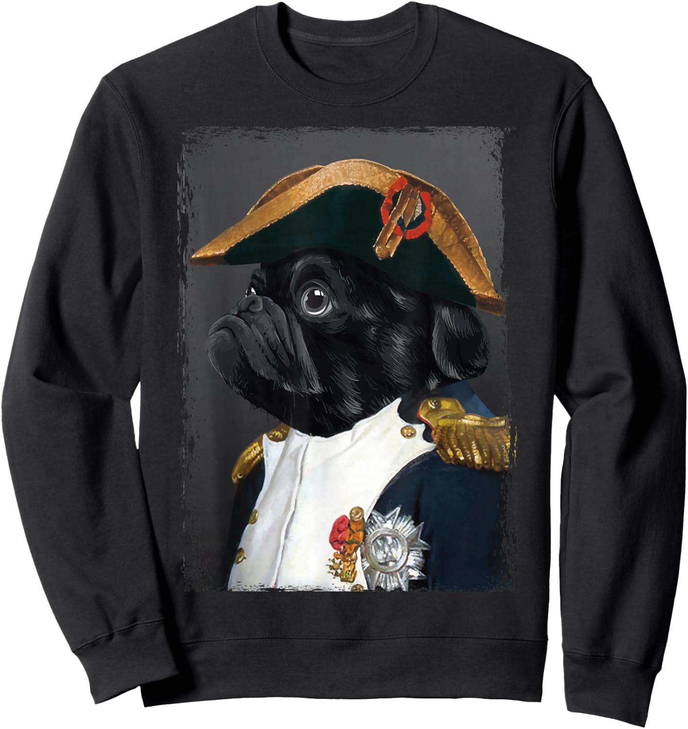 Dog Dad Mom Pug Shirt Men Women Funny Cute Black Pug Sweatshirt - Sweatshirt | Black