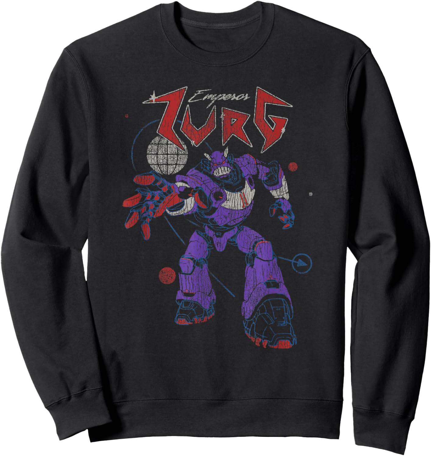 Disney Pixar Lightyear Emperor Zurg Retro Metal Poster Sweatshirt - Sweatshirt | Black