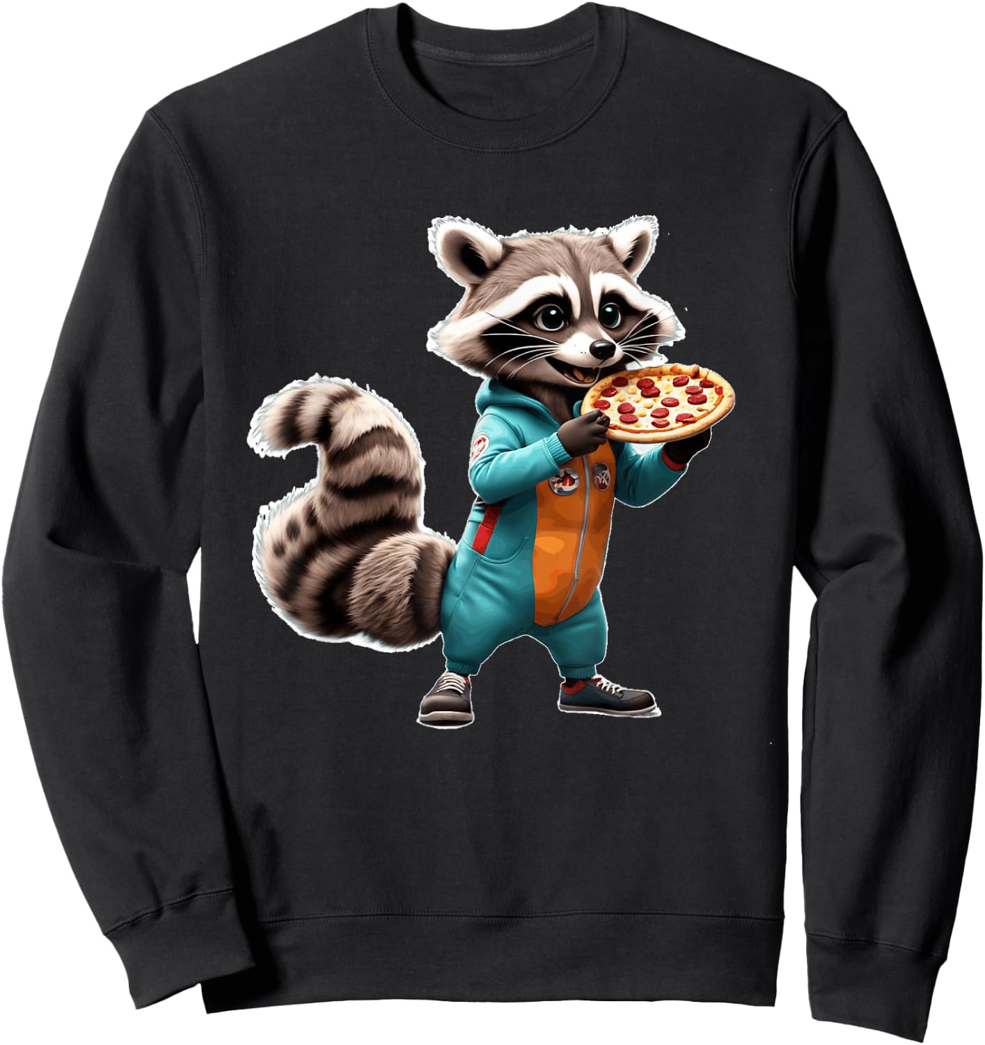 Pizza baker costume adult pizza baker costume pizzeria Sweatshirt - Sweatshirt | Black