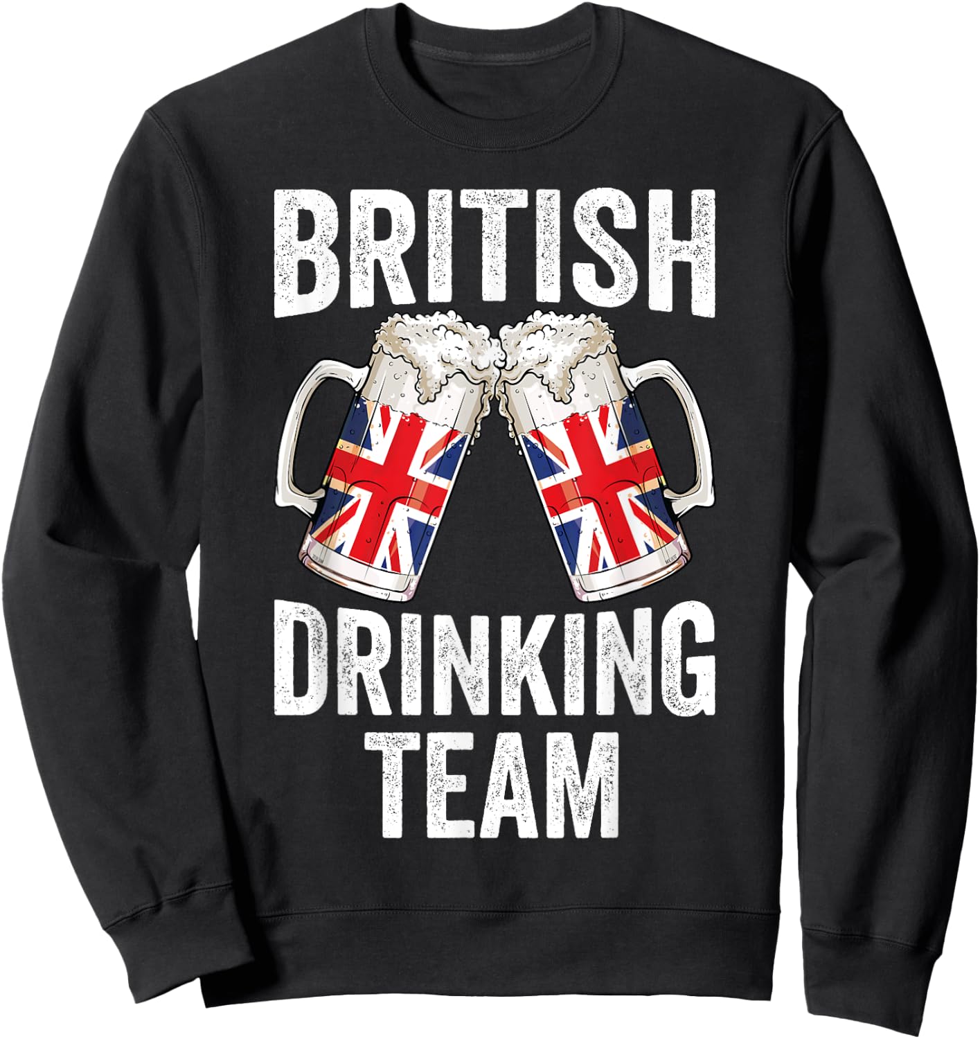 British Drinking Team Cheers Great Britain Beer Oktoberfest Sweatshirt - Sweatshirt | Black