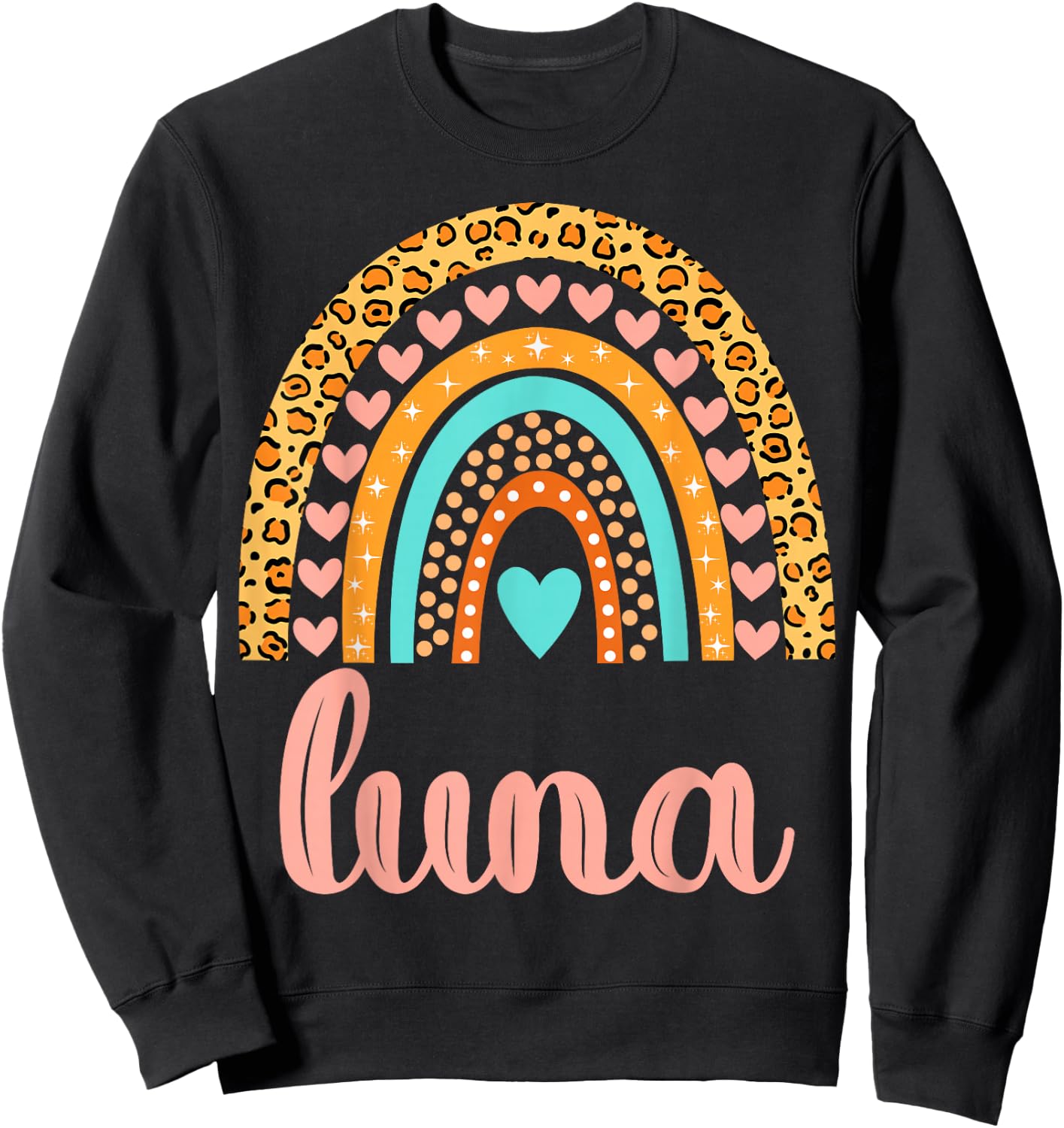 Luna Luna Name Birthday Shirt Gift Sweatshirt - Sweatshirt | Black