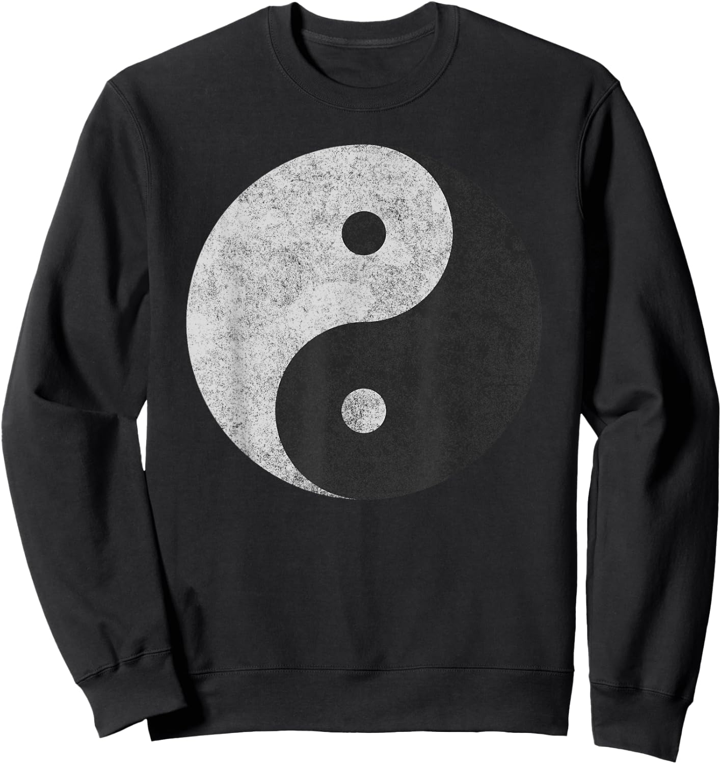 Yin Yang Symbol Tao Taijitu Yoga Peace Love (Ver. 2) Sweatshirt - Sweatshirt | Black