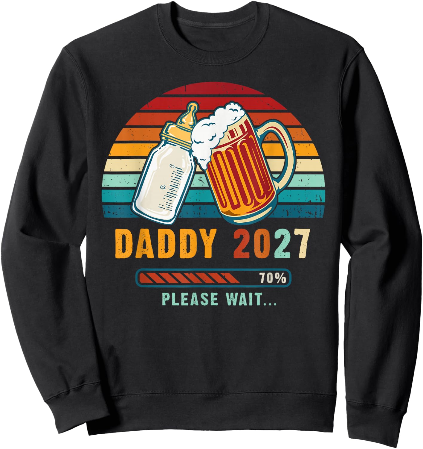 Soon to Be Daddy 2027 Going to Be A Dad Sweatshirt - Sweatshirt | Black