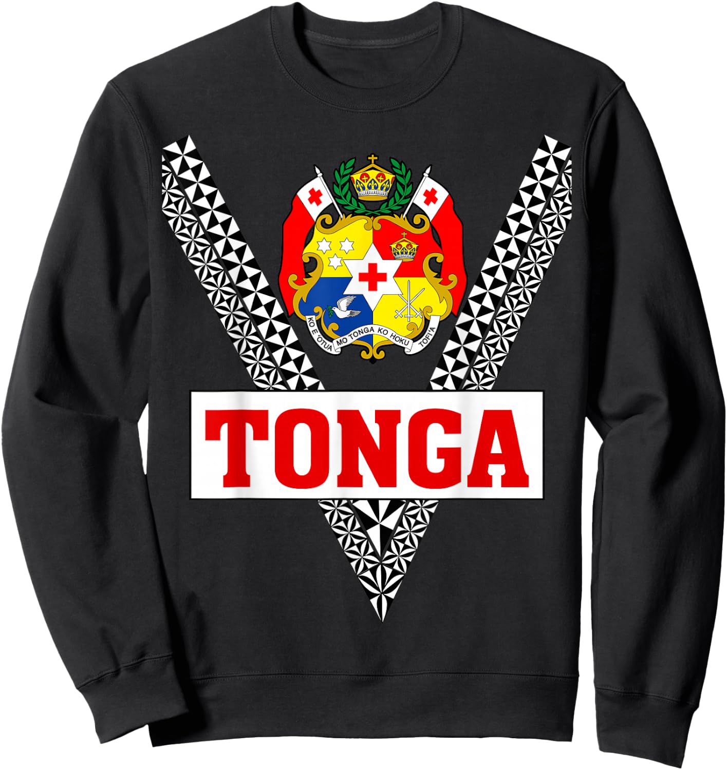 Mate Ma'a Tonga - Sila Tonga - Tongan Design Sweatshirt - Sweatshirt | Black